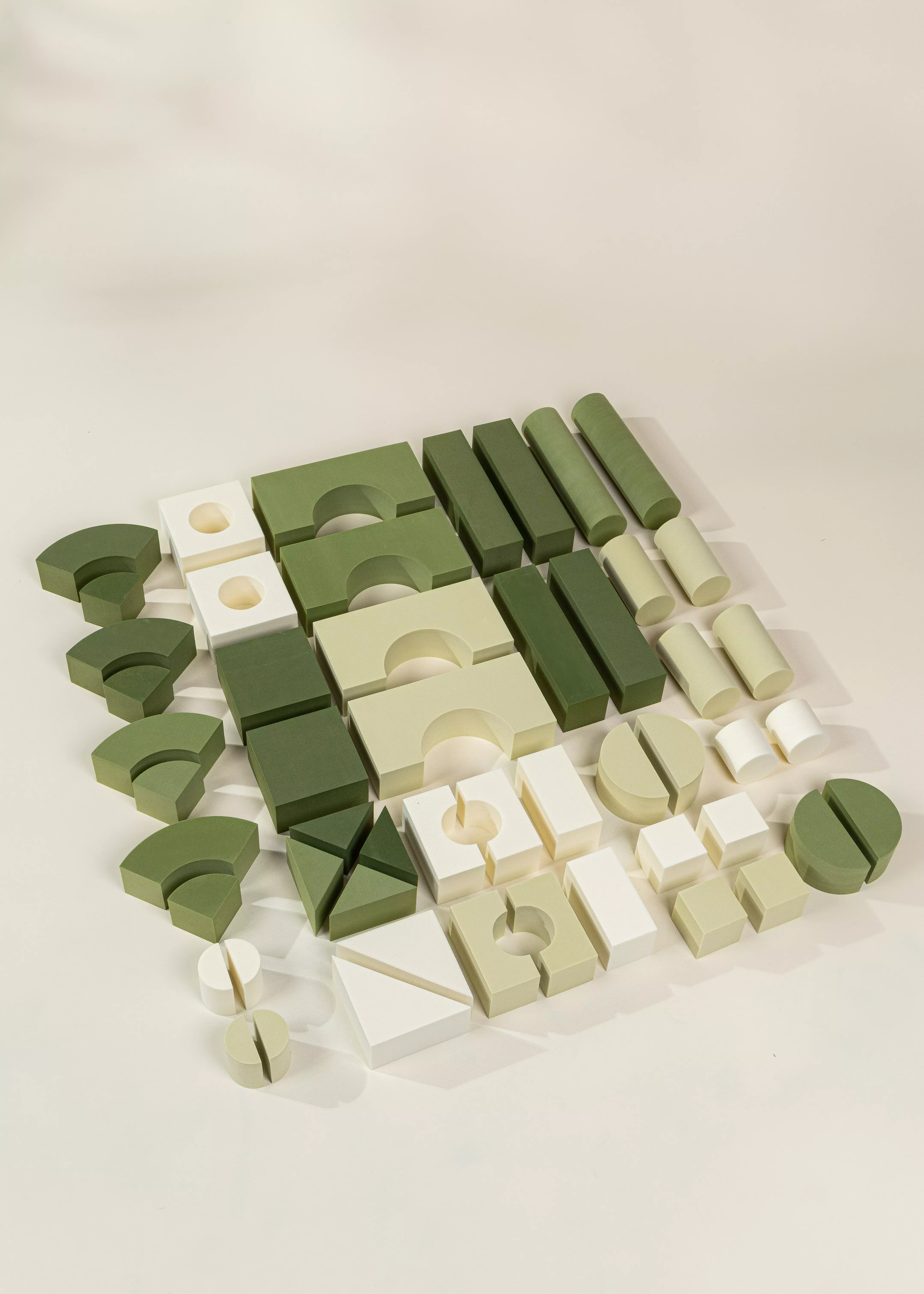 Coco Village EVA Foam Building Blocks Set - Medium (52pcs) GREEN COMBO - Image 4