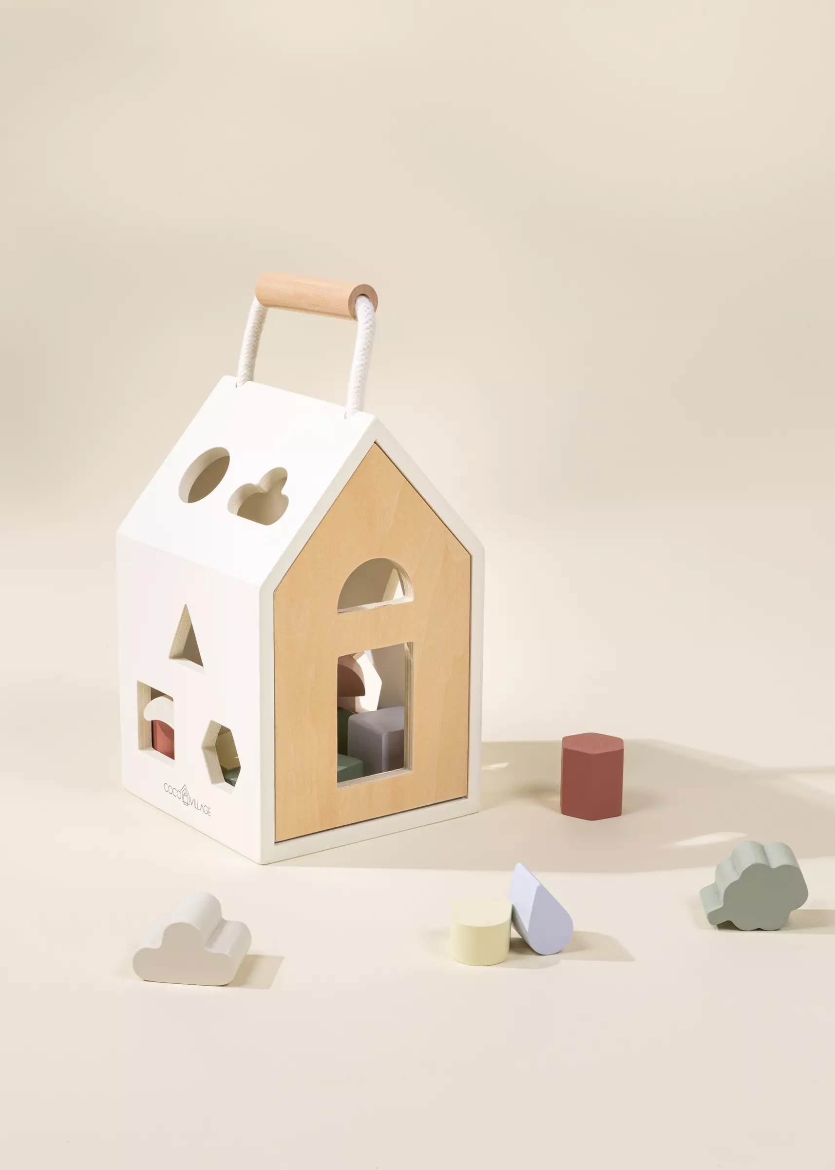 Coco Village Wooden Shapes Sorting House - Image 12