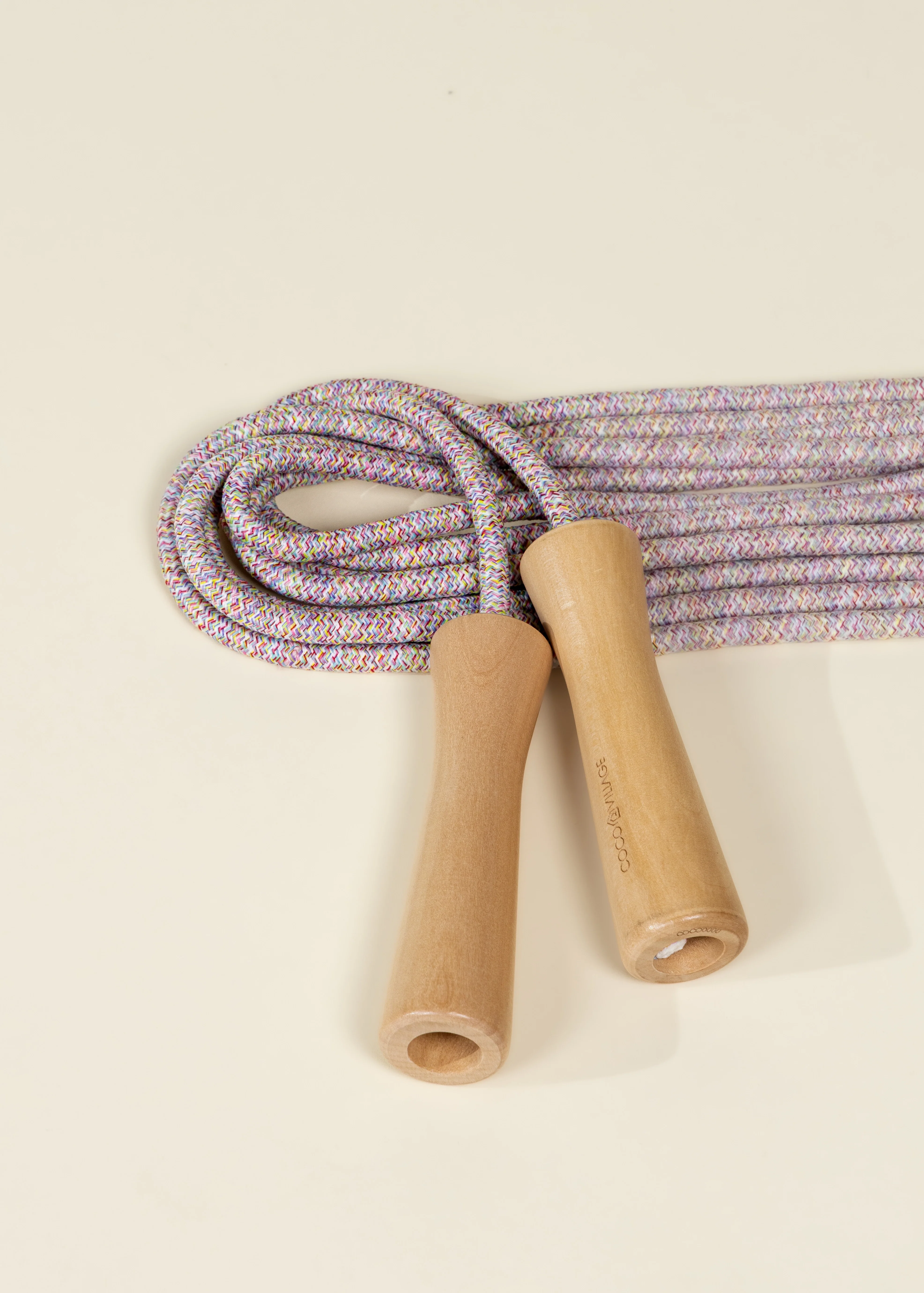Coco Village Extra-Long Wooden Handle Skipping Rope – Candy Pop - Image 5