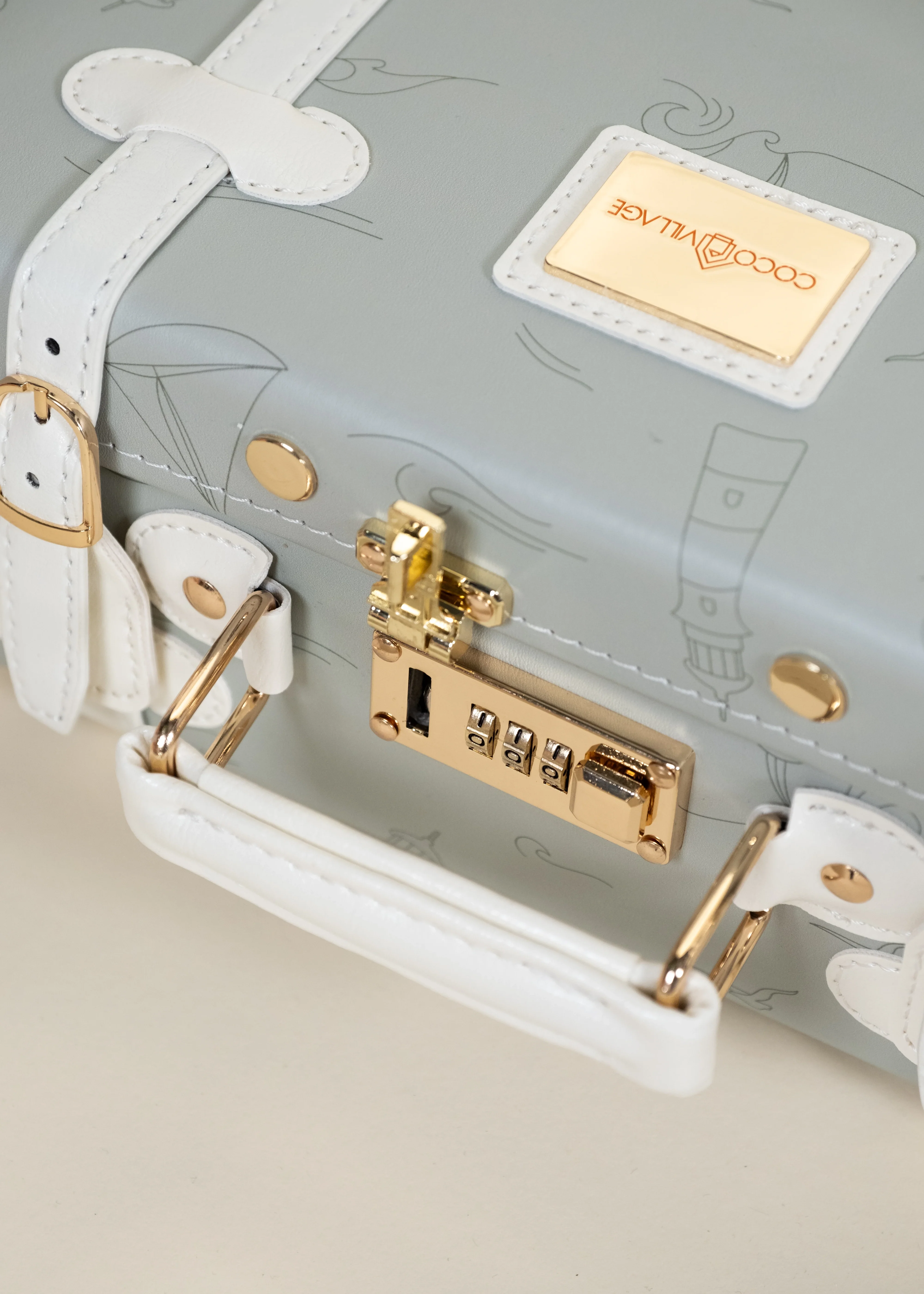 Coco Village Vegan Leather Play Suitcase - Ocean - Image 9