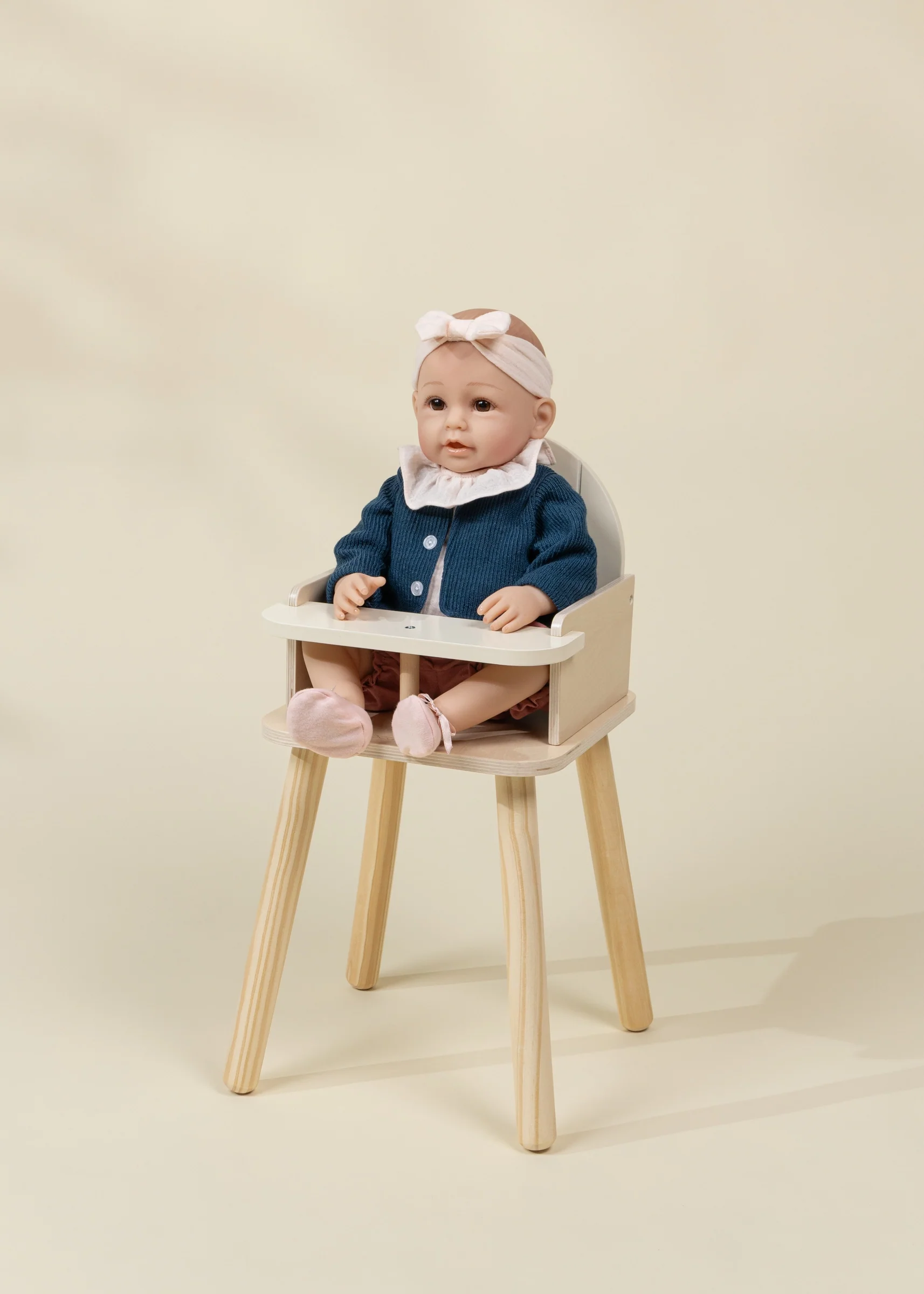 Coco Village Wooden Dolls’ High Chair - Image 3