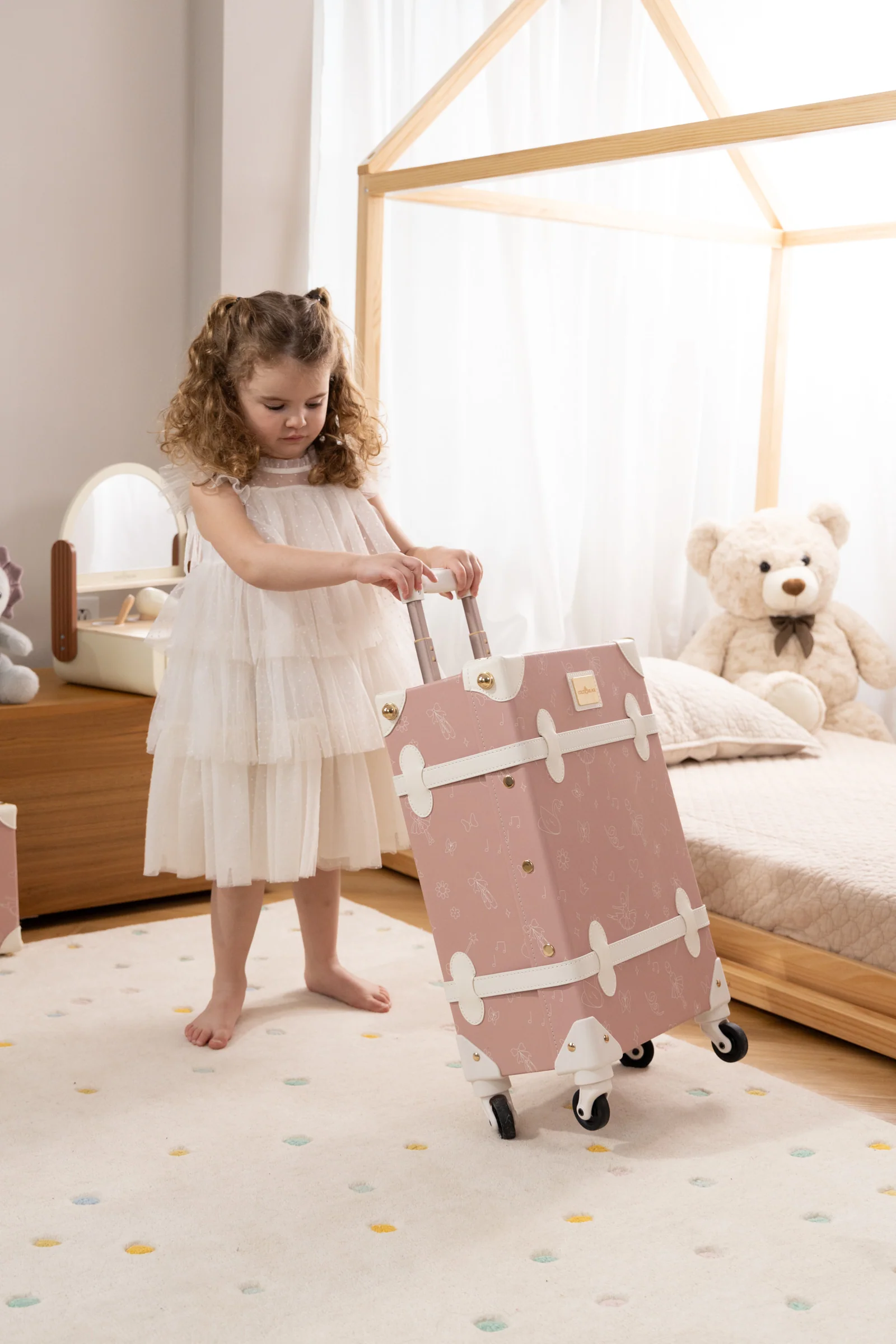 Coco Village Vegan Leather Carry-On Suitcase - Ballerina - Image 2