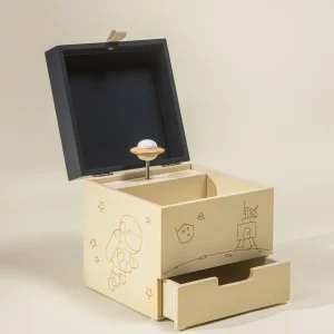 Coco Village Wooden Musical Souvenir Box - Space