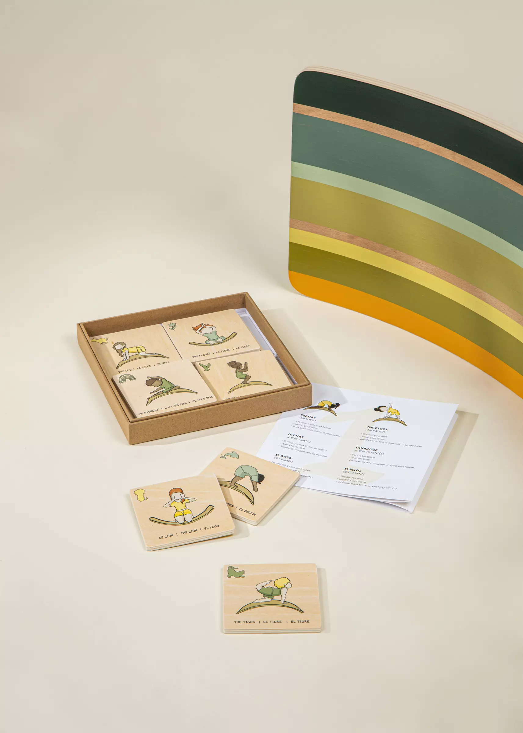 Coco Village Balance Board Yoga Wooden Cards - Image 3