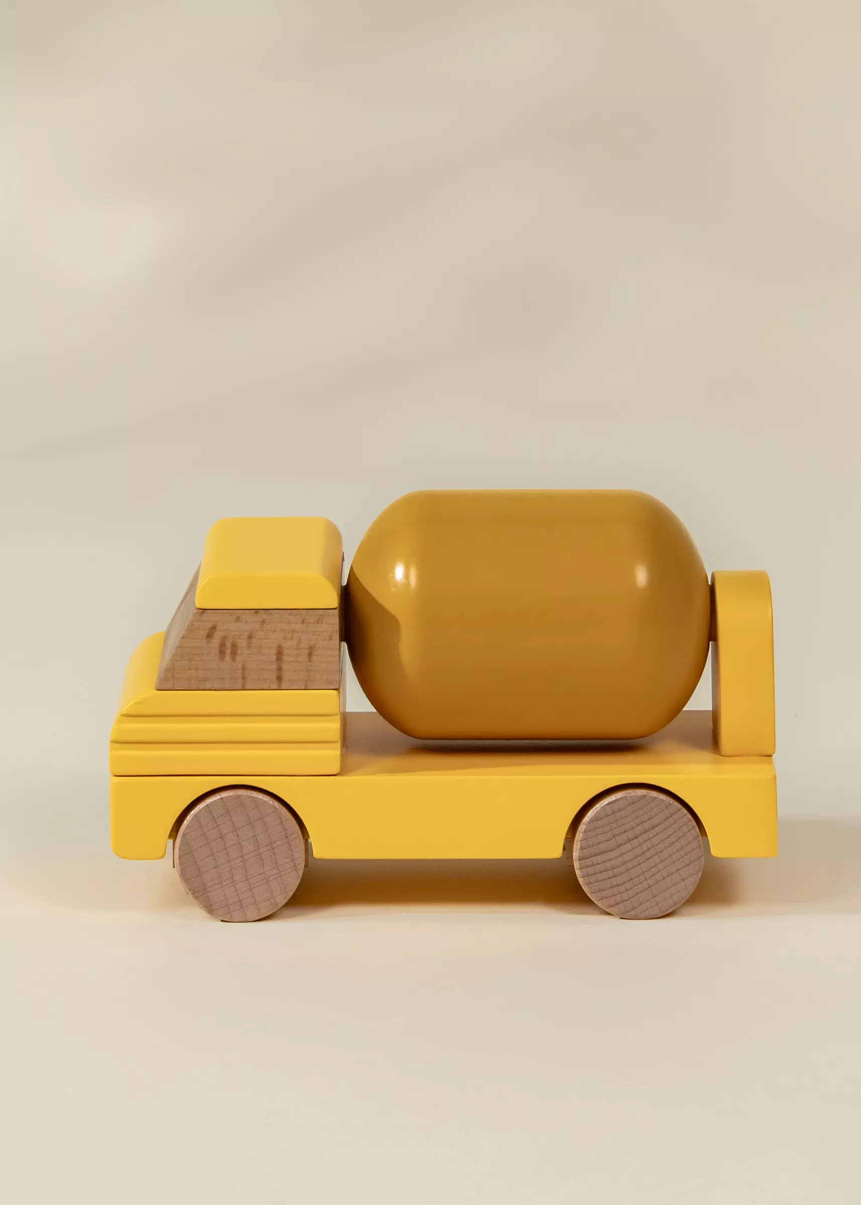 Coco Village Wooden Construction Vehicle - Cement Truck - Image 2