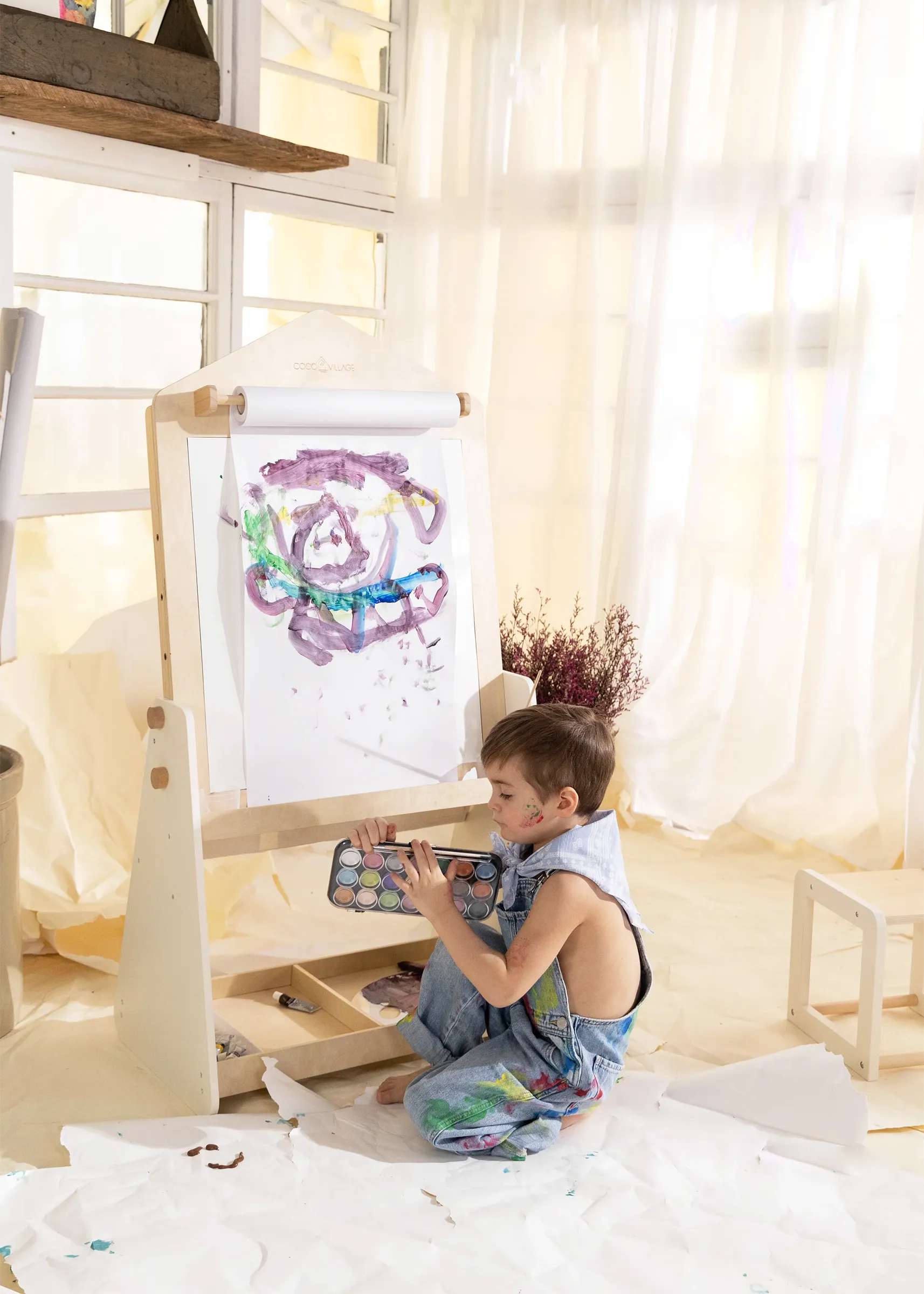 Coco Village Wooden Art Easel - Image 2