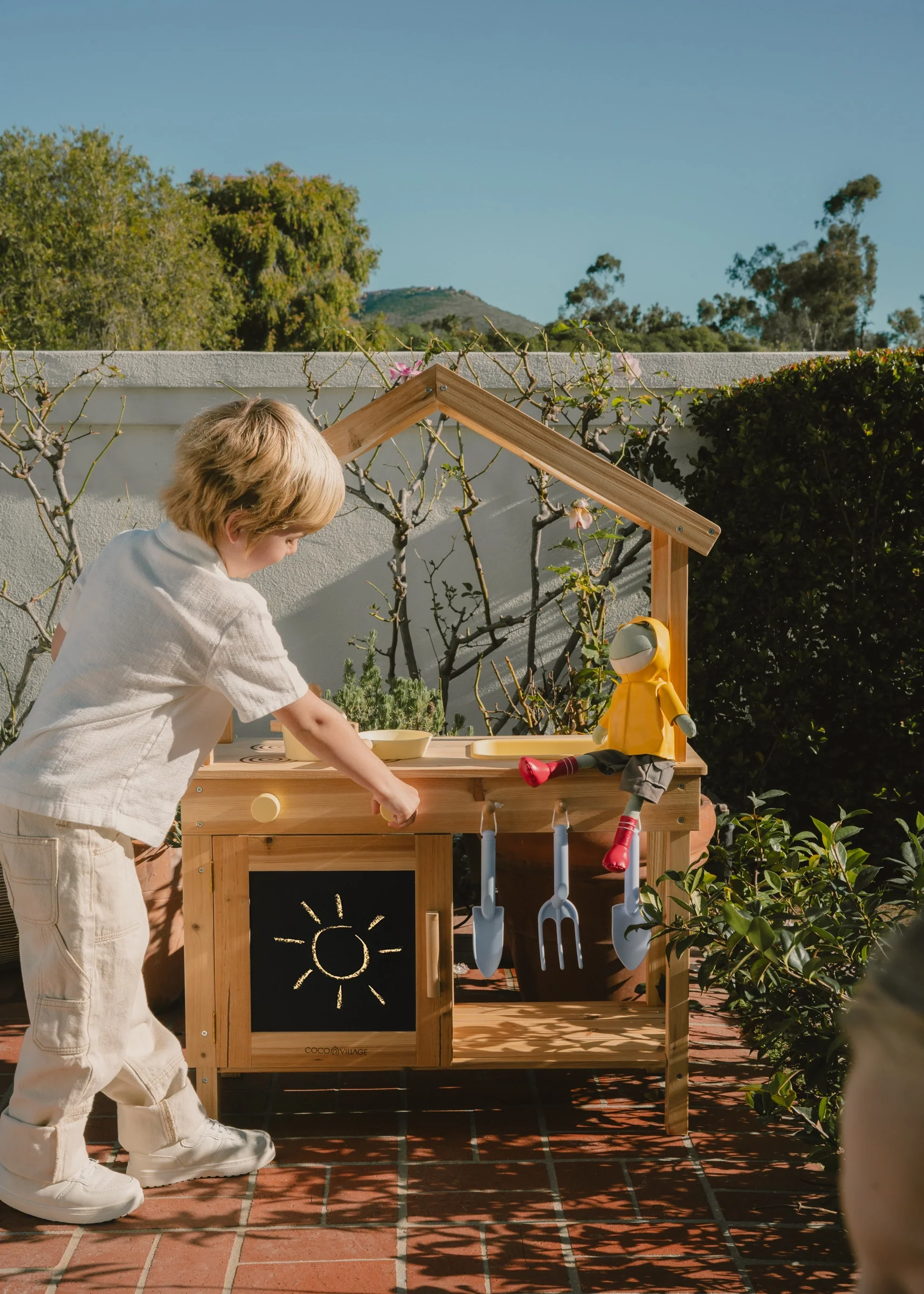 Coco Village Wooden Outdoor Play Kitchen - Image 5