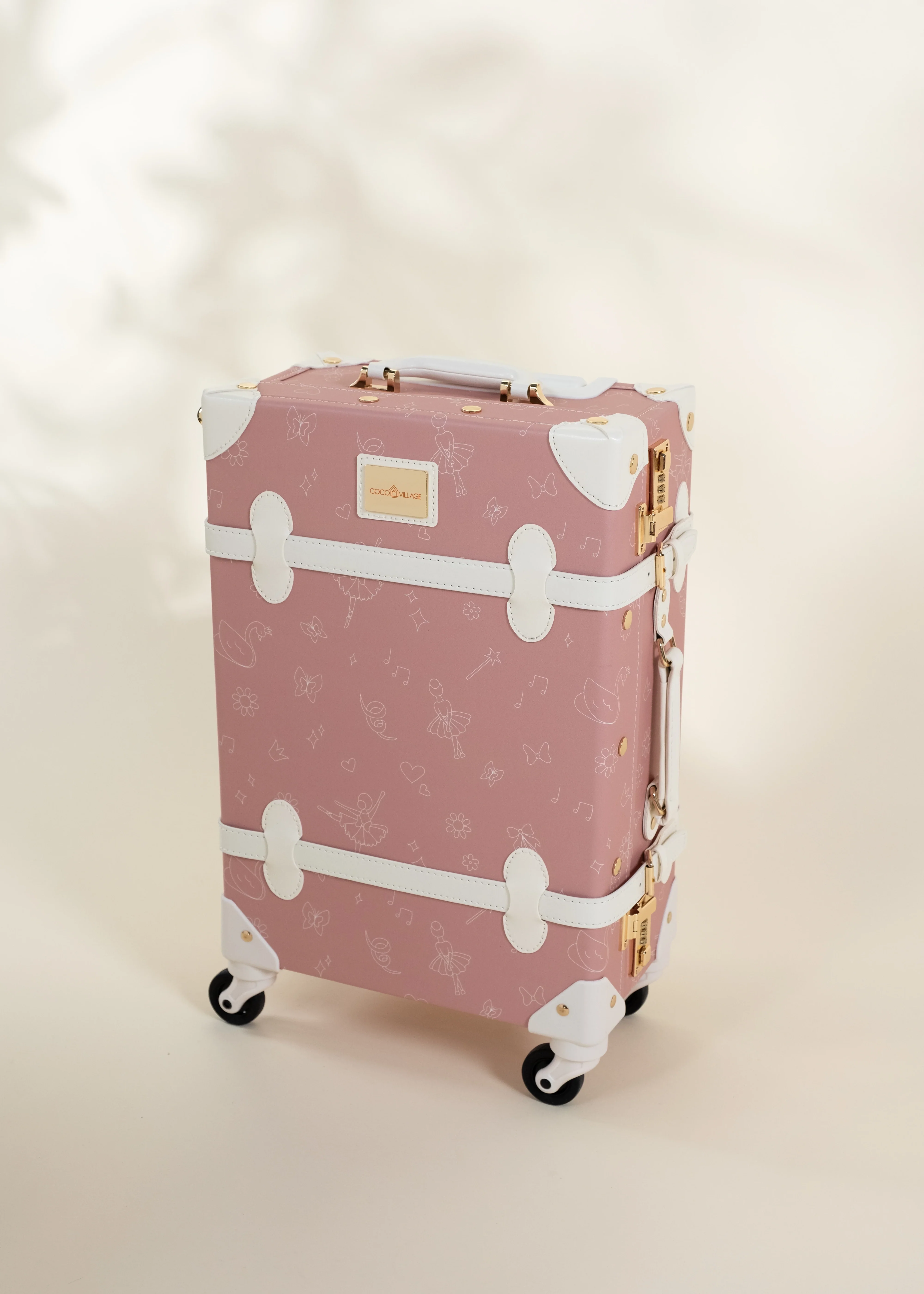 Coco Village Vegan Leather Carry-On Suitcase - Ballerina - Image 6