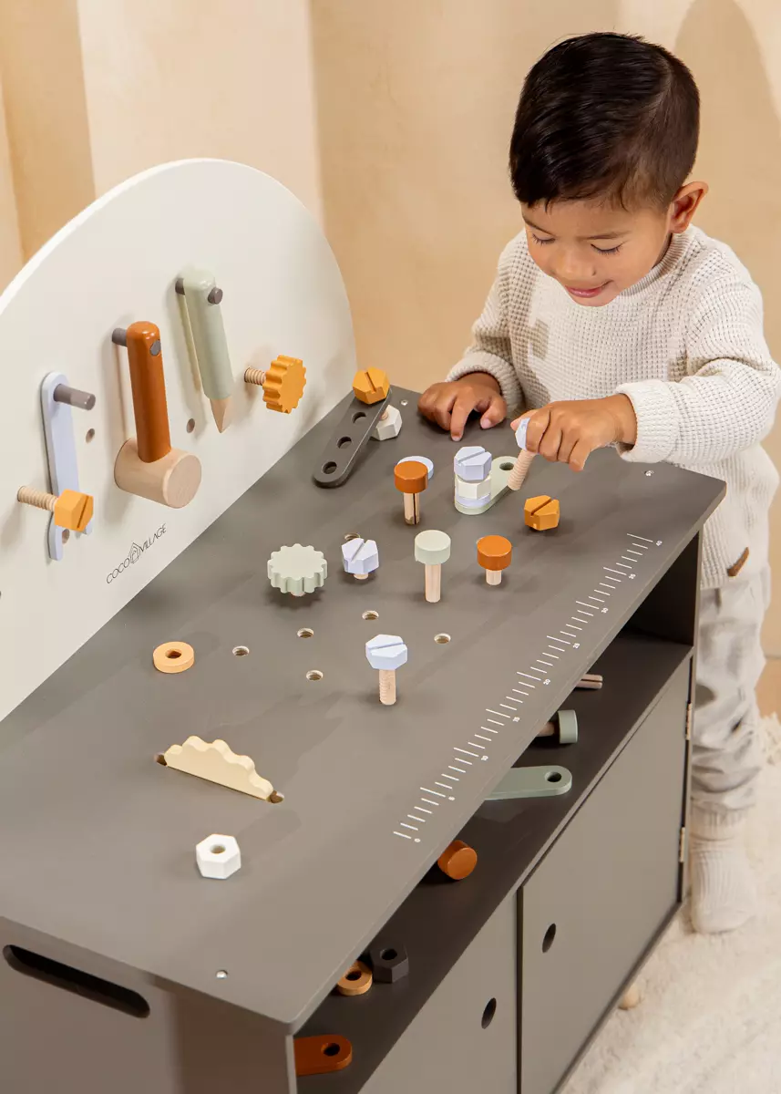 Coco Village Wooden Workbench Playset - Image 2