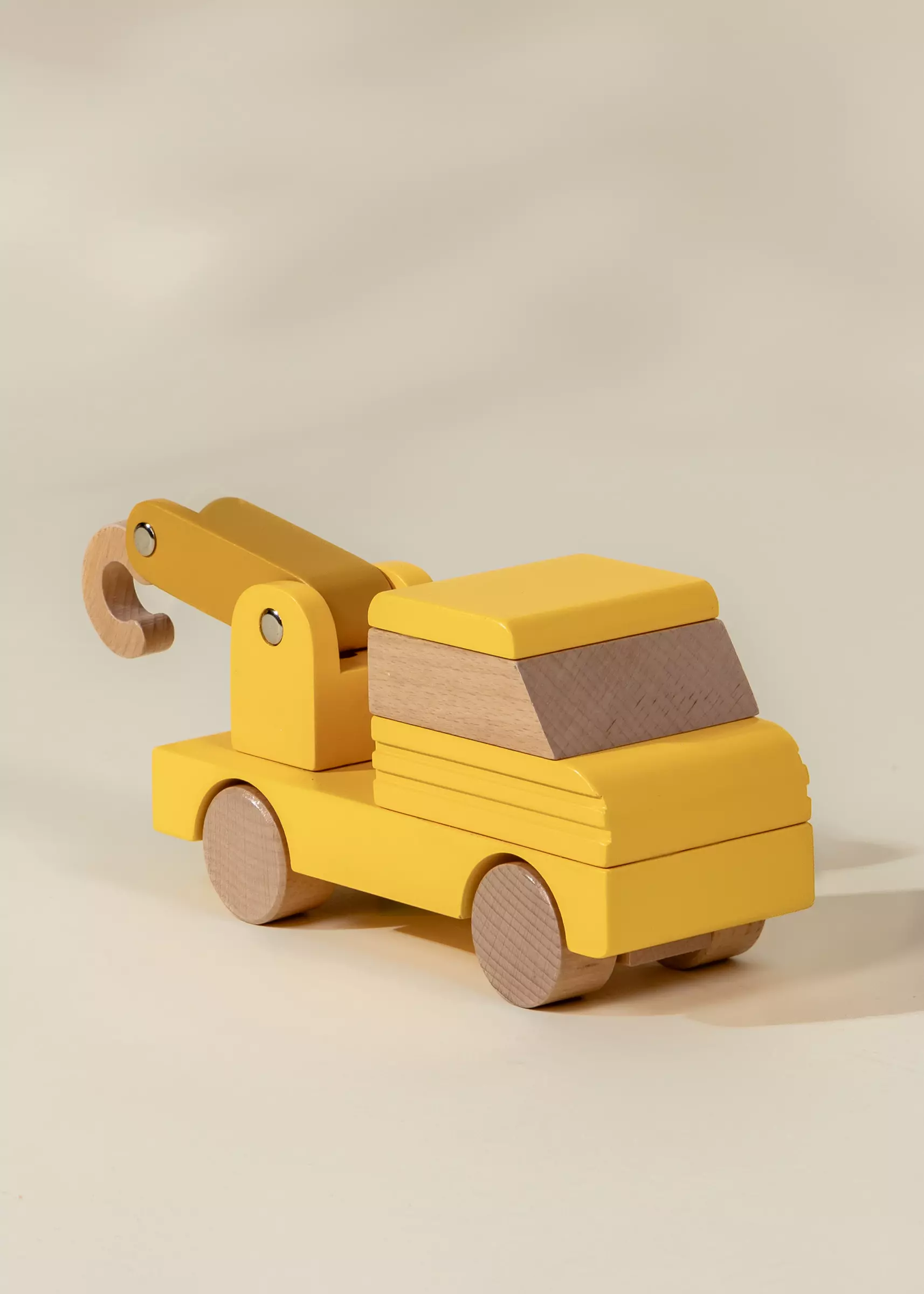 Coco Village Wooden Construction Vehicle - Tow Truck