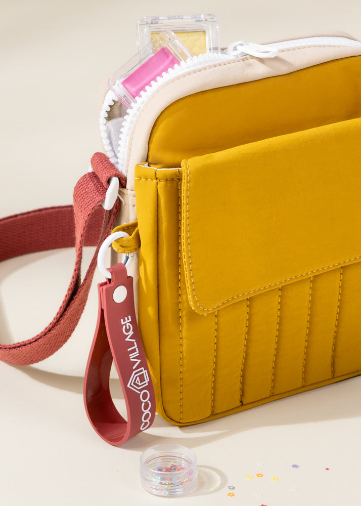 Coco Village Washable Nylon Crossbody Bag - Golden Hour - Image 5