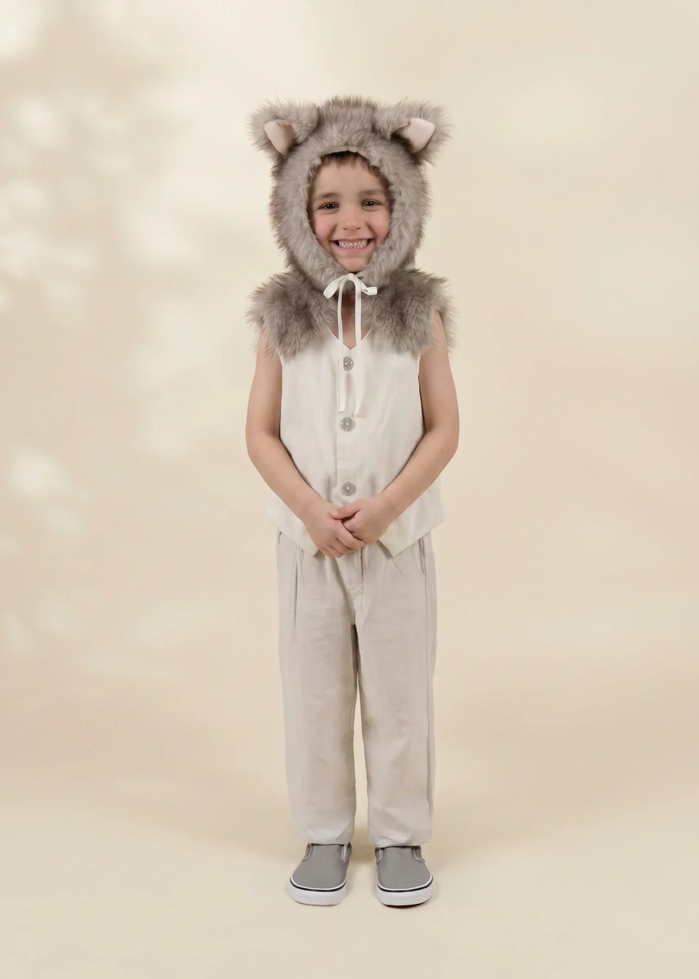 Coco Village Role Play Dress-Up Wolf Fur Hat & Tail Set