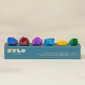 Coco Village Set of 6 collectible Minerals - Geodes & Points