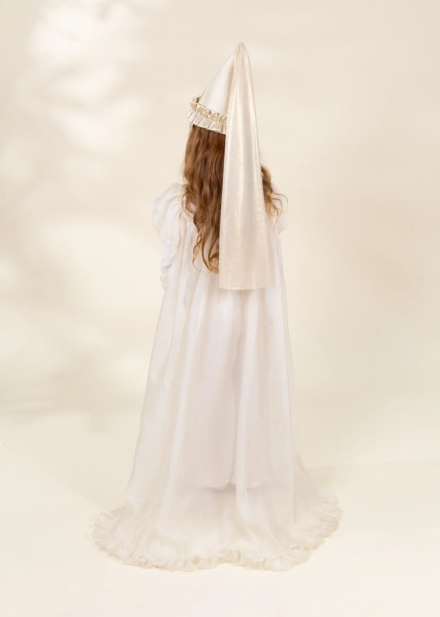 Coco Village Role Play Dress-Up Cream Long Sheer Cape - Image 5