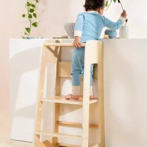 Coco Village Educational Tower - Natural Wood