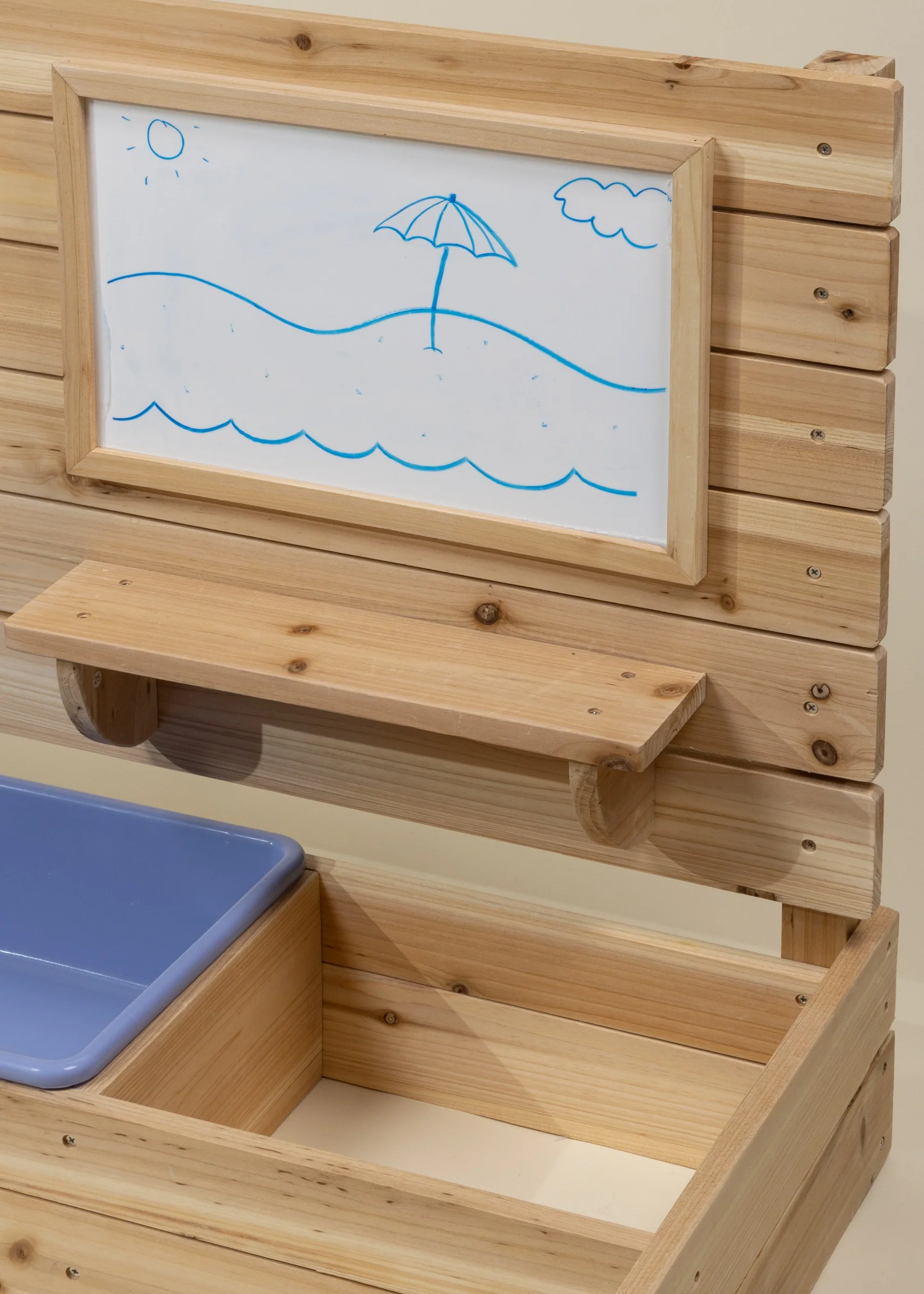 Coco Village Wooden Sandpit with Cover - Image 8