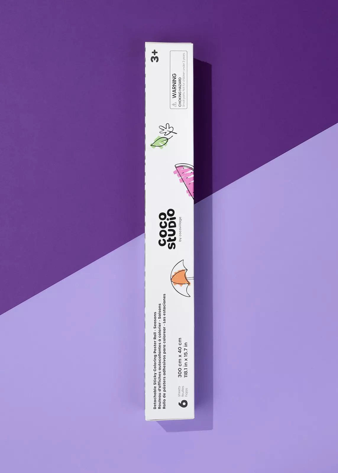 Coco Village Detachable Seasons Sticky Coloring Poster Roll - 6 sheets - Image 4