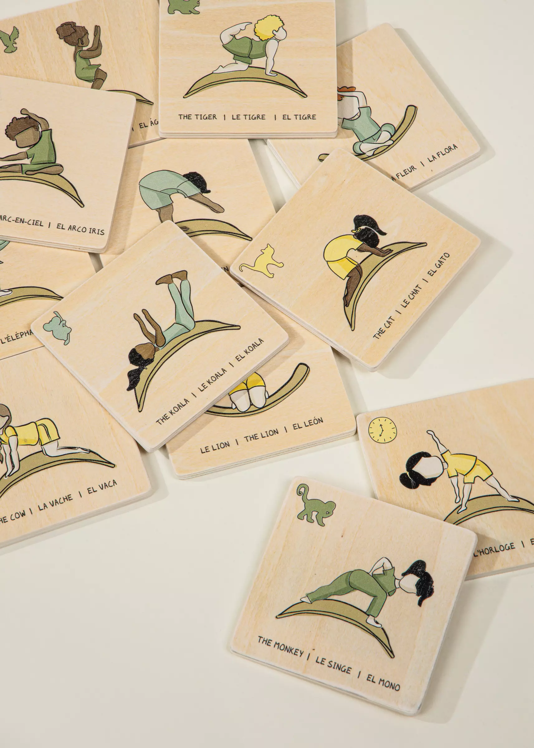 Coco Village Balance Board Yoga Wooden Cards - Image 4