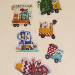 Coco Village My first Puzzles - Construction Vehicules (6 puzzles)
