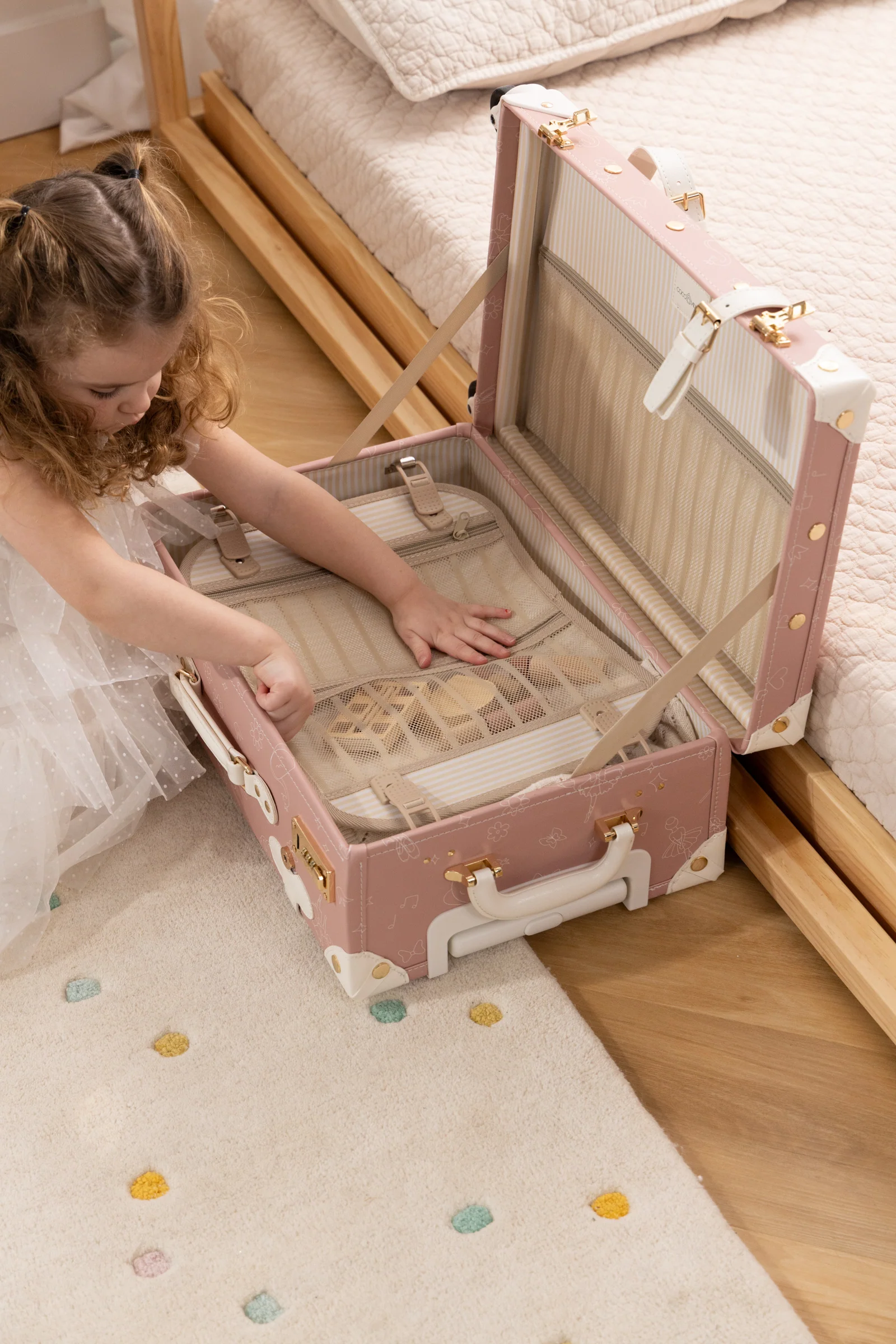 Coco Village Vegan Leather Carry-On Suitcase - Ballerina - Image 7