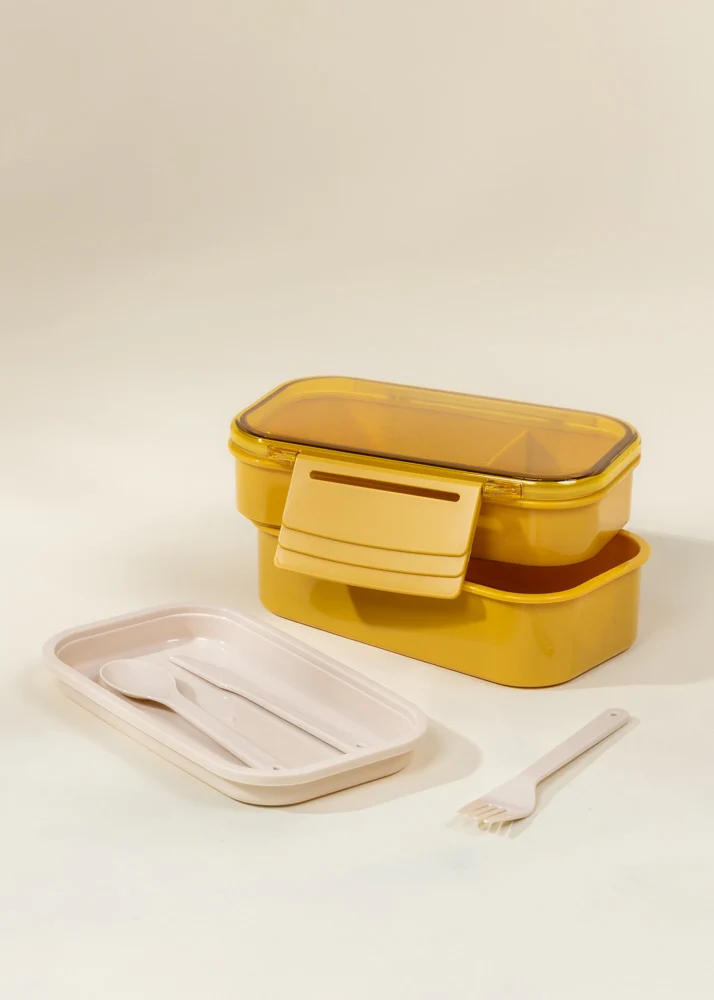 Coco Village Leak Proof Stackable Lunch Container - Golden Hour