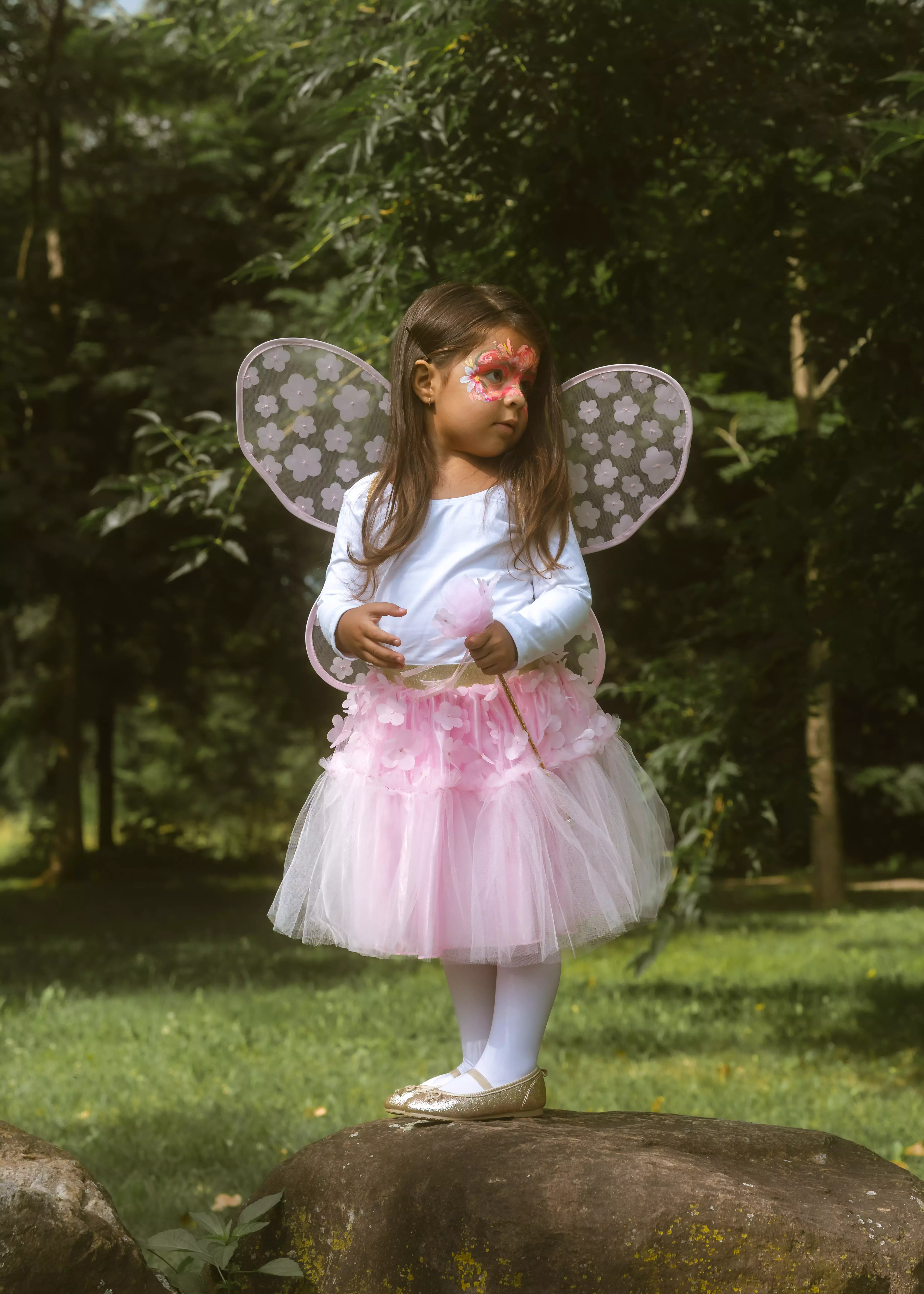 Coco Village Flower Tutu, Wings & Wand Costume - 7-8Y - Image 10