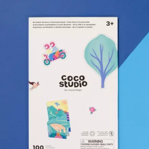 Coco Village Set of 100 Reusable Sticker–City to Countryside