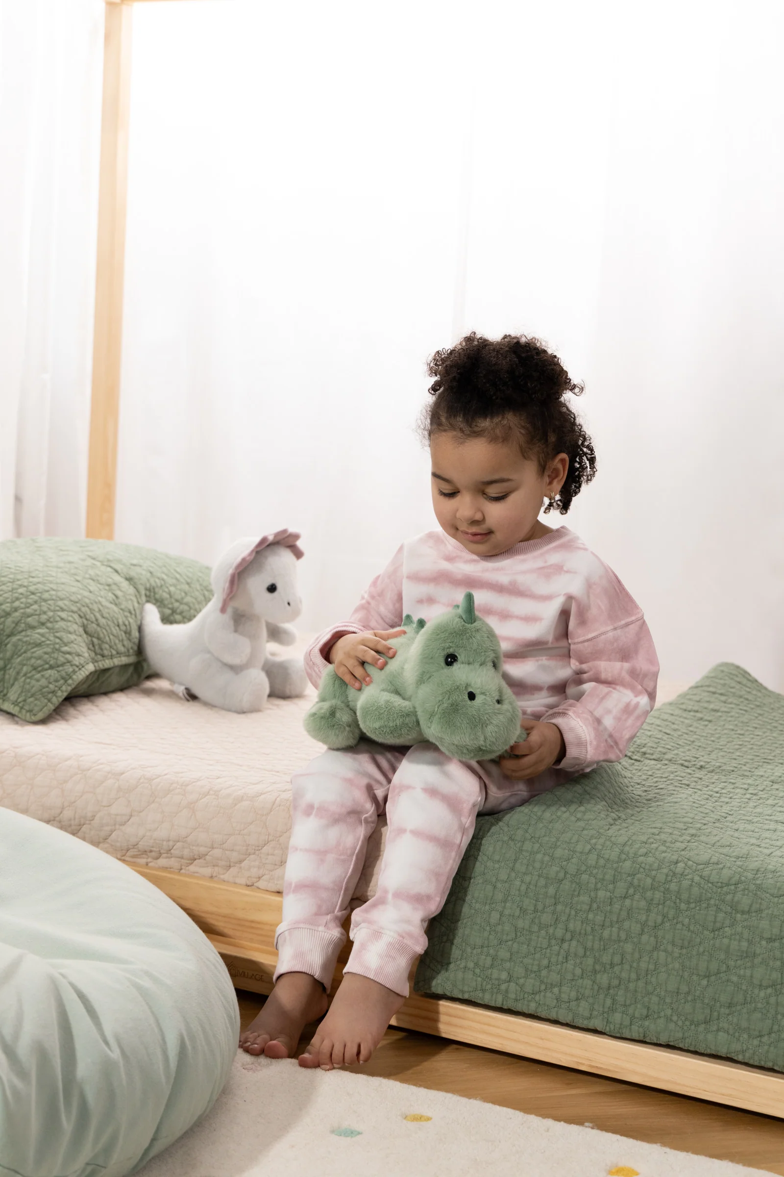 Coco Village Dino Plush Toy - Light Green Stegosaurus - Image 4