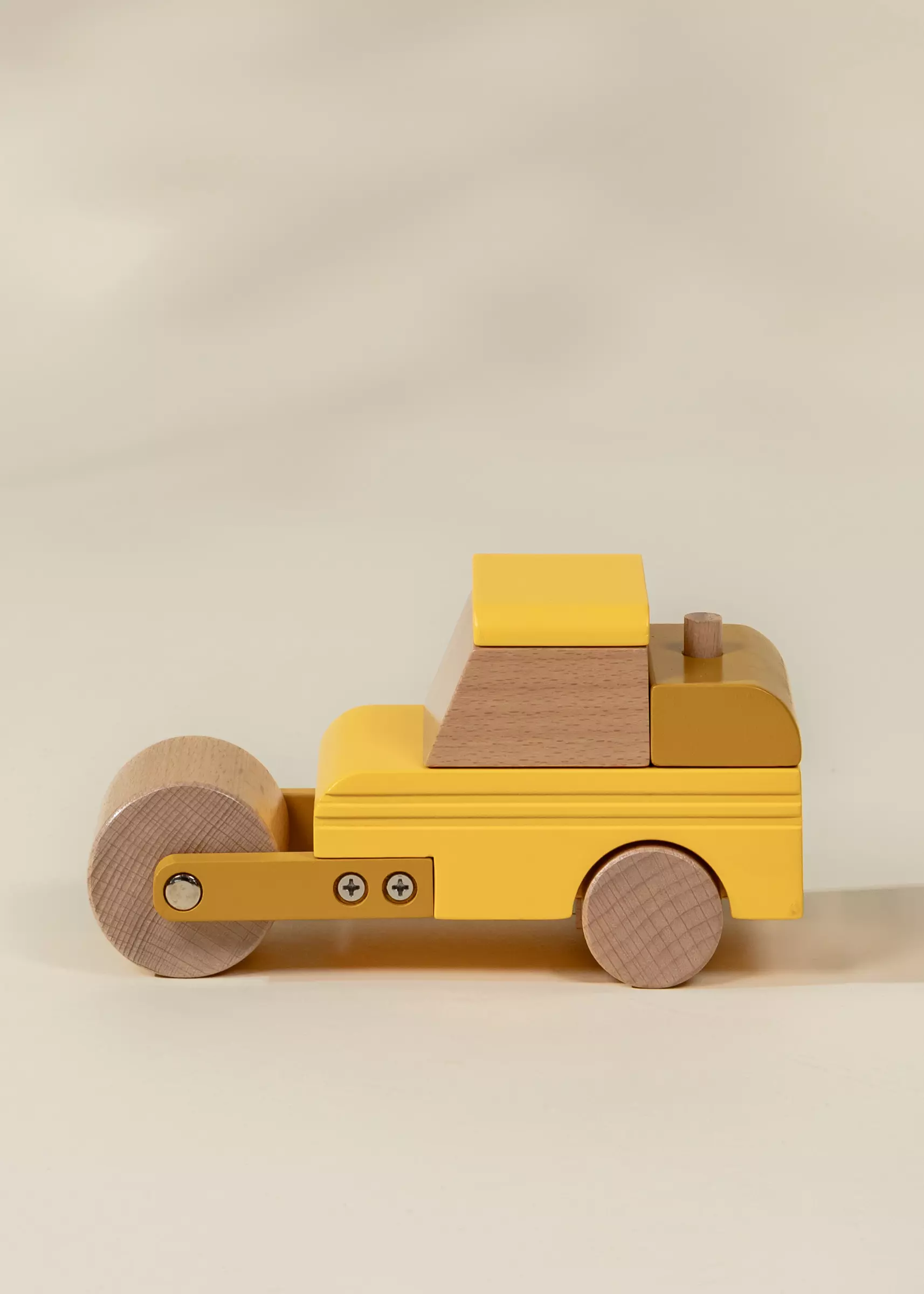 Coco Village Wooden Construction Vehicle - Compactor - Image 4