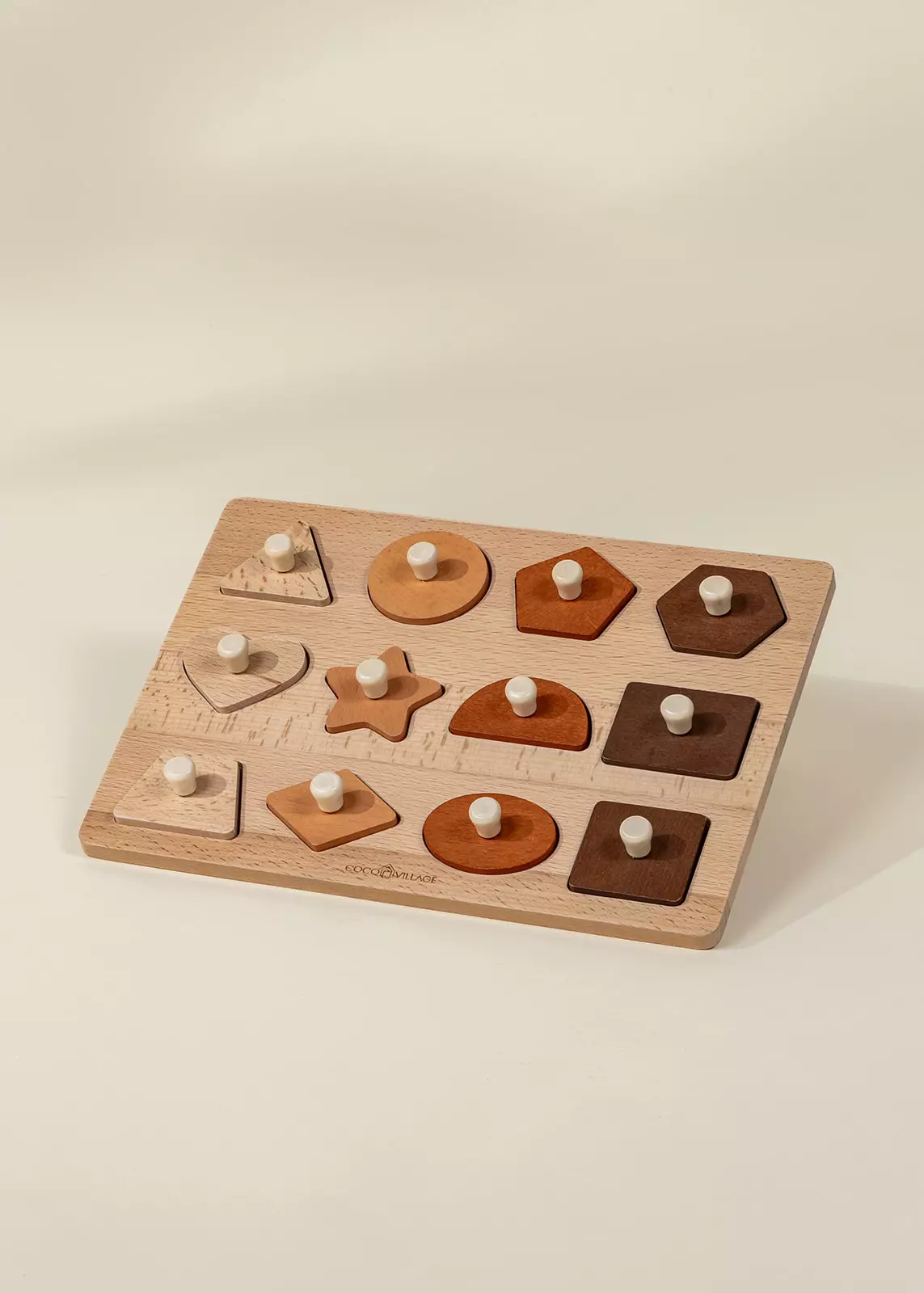 Coco Village Wooden Shapes Learning Set - 12 pcs - Image 2