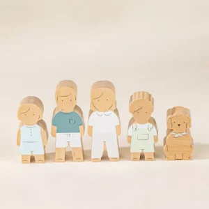 Coco Village Set of 5 Family Wooden Doll House Characters