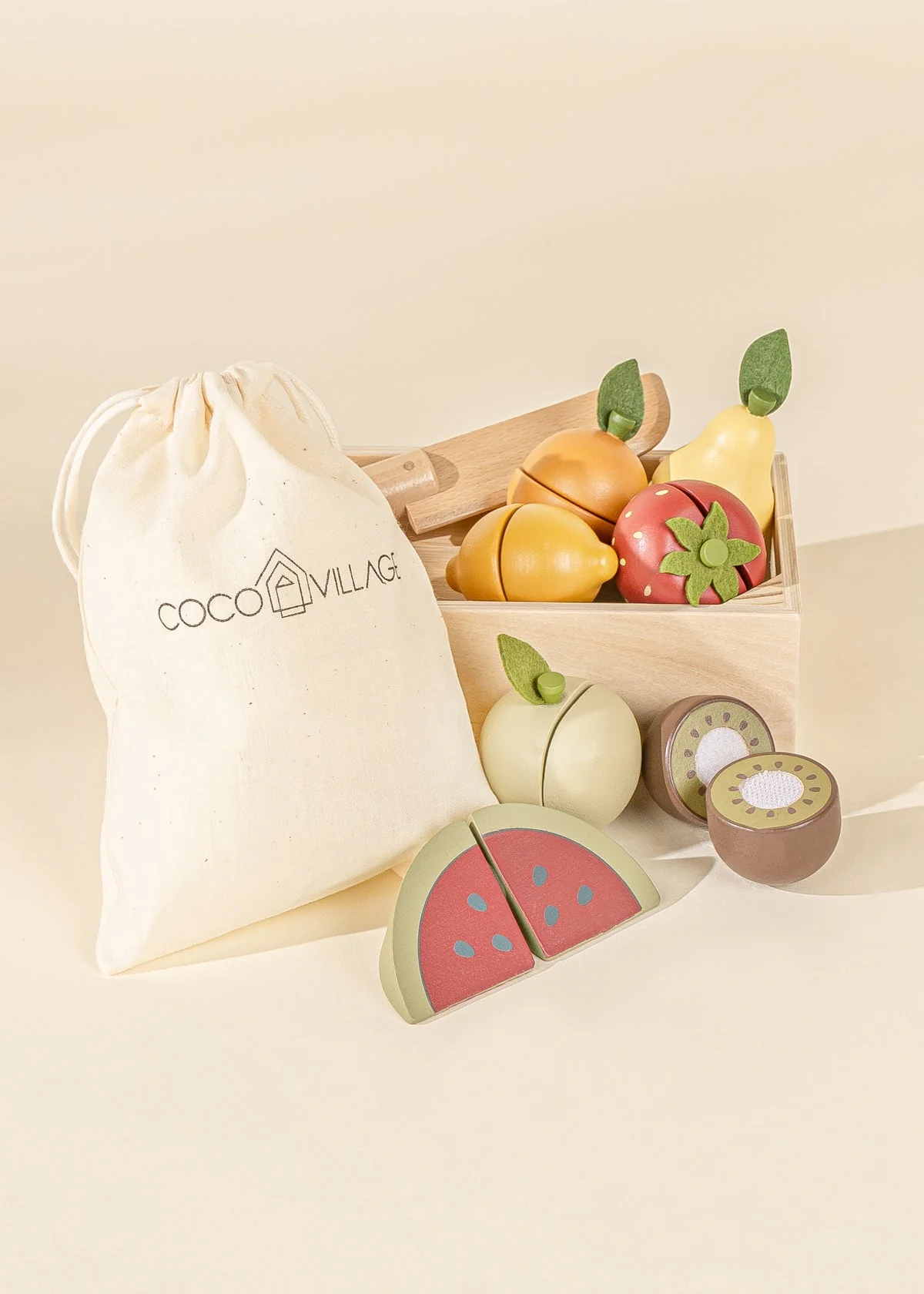 Coco Village Wooden Fruits Playset - Image 3