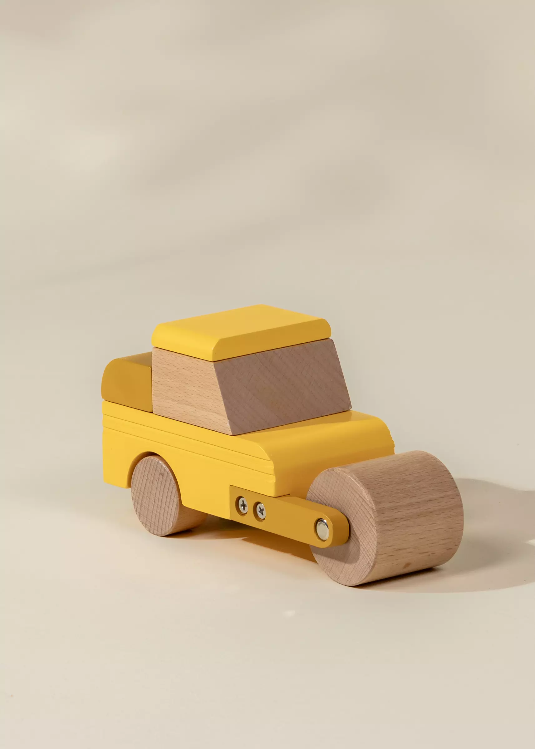 Coco Village Wooden Construction Vehicle - Compactor