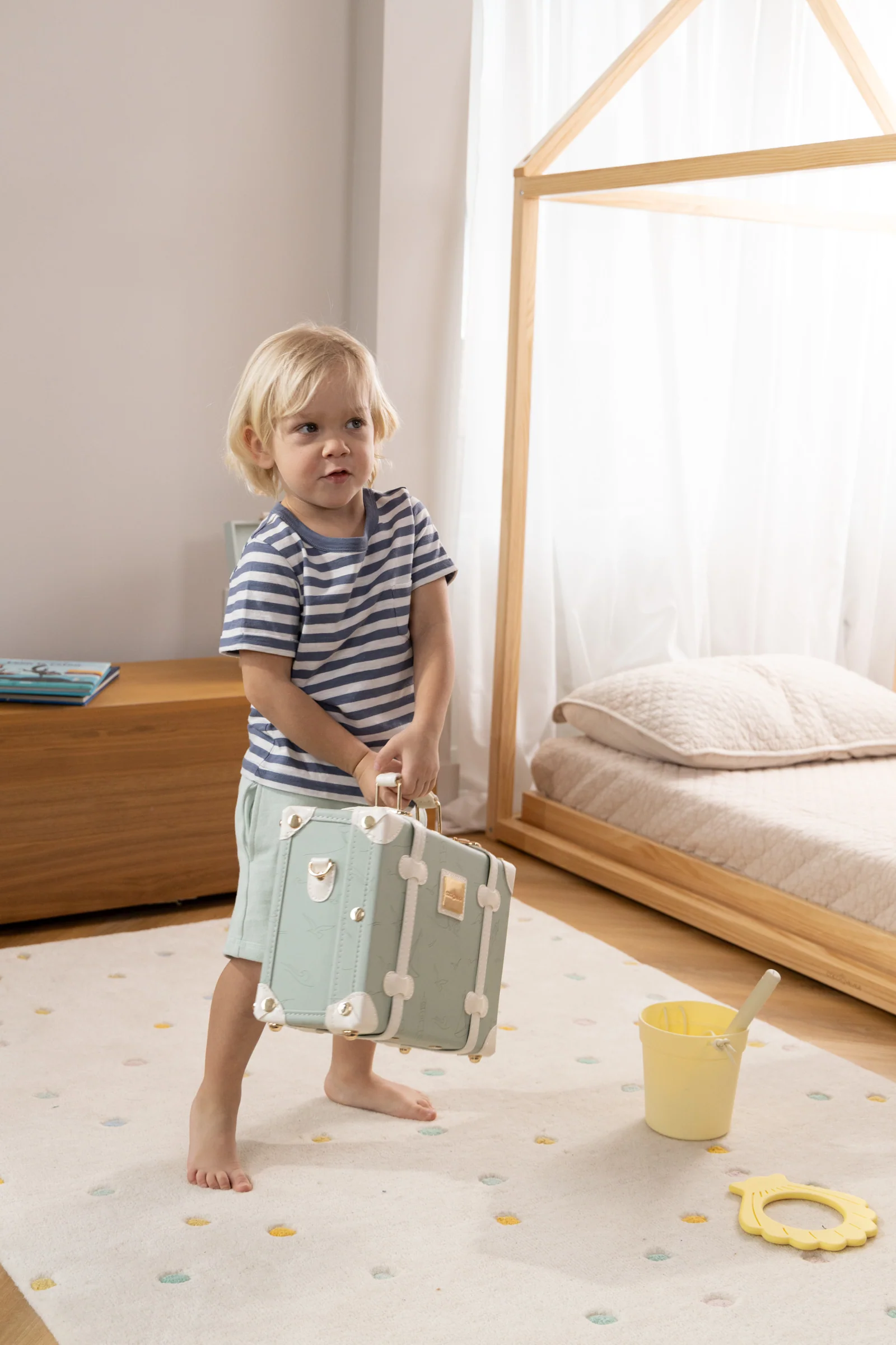 Coco Village Vegan Leather Play Suitcase - Ocean - Image 8