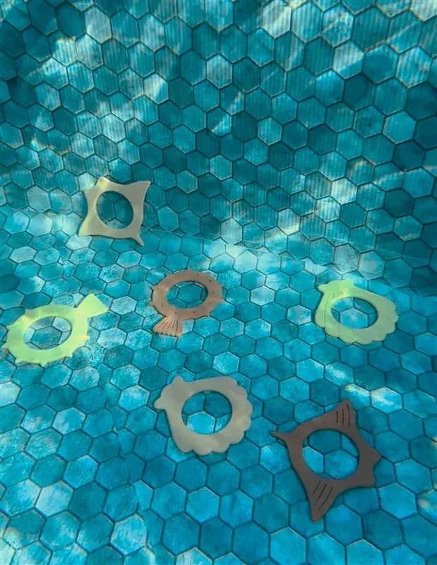 Coco Village Set of 6 Silicone Diving Rings Pool Toys - Image 4
