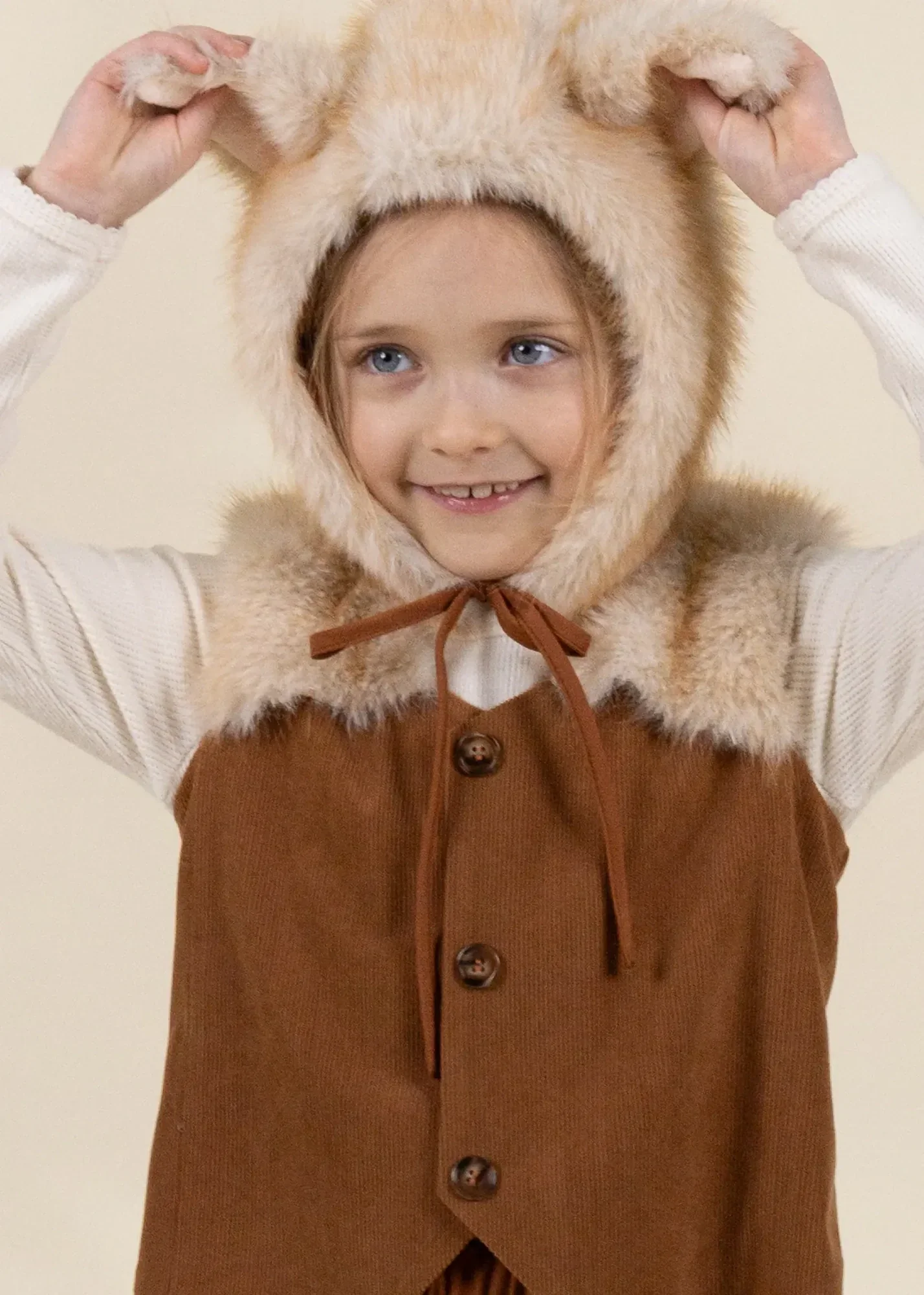 Coco Village Role Play Dress-Up Fox Fur Hat Vest & Tail Set - Image 3