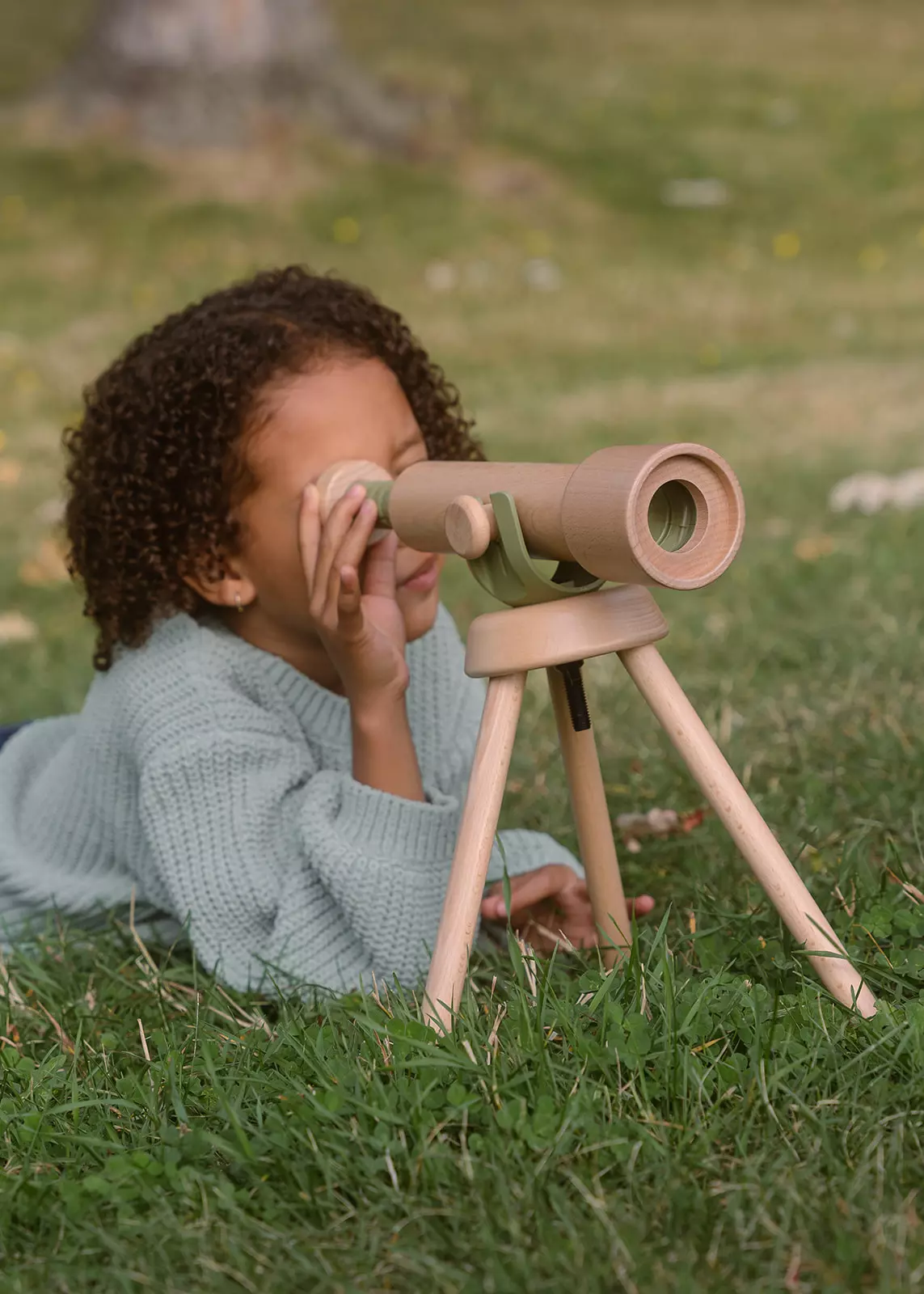 Coco Village Wooden Tripod Telescope – 15x Zoom - Image 8