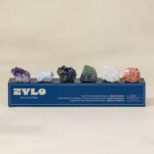Coco Village Set of 6 collectible Minerals - Mystic Pebbles