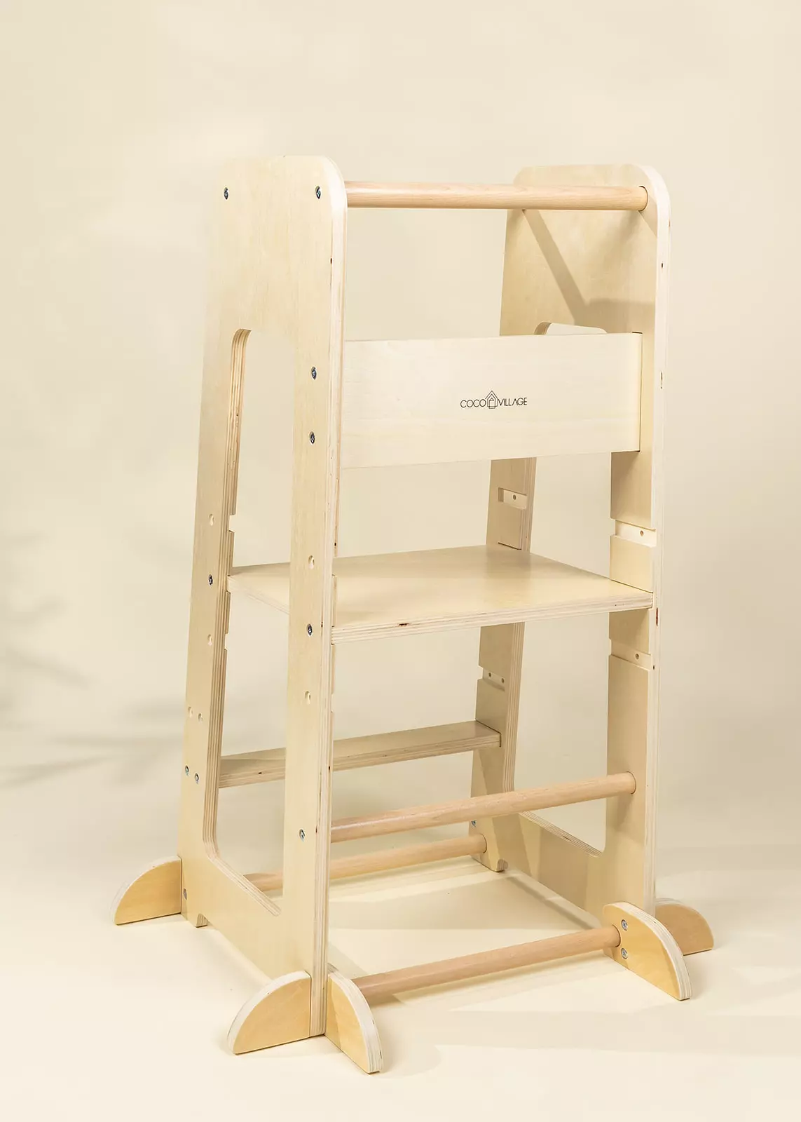 Coco Village Educational Tower - Natural Wood - Image 8
