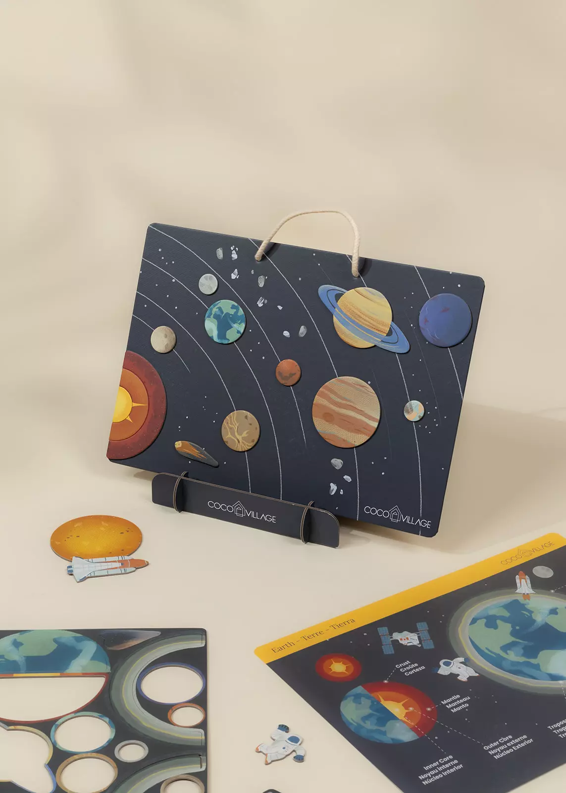 Coco Village Magnetic Interactive Board – Space Adventure