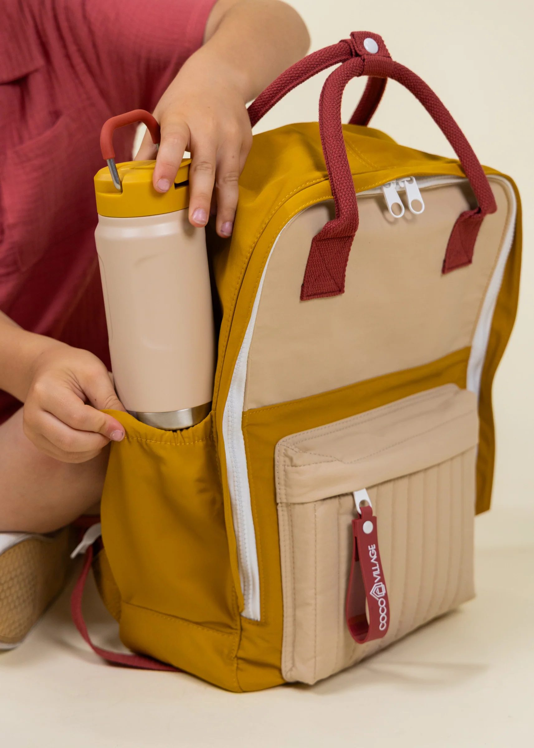 Coco Village Washable Nylon Backpack - Golden Hour - Image 14