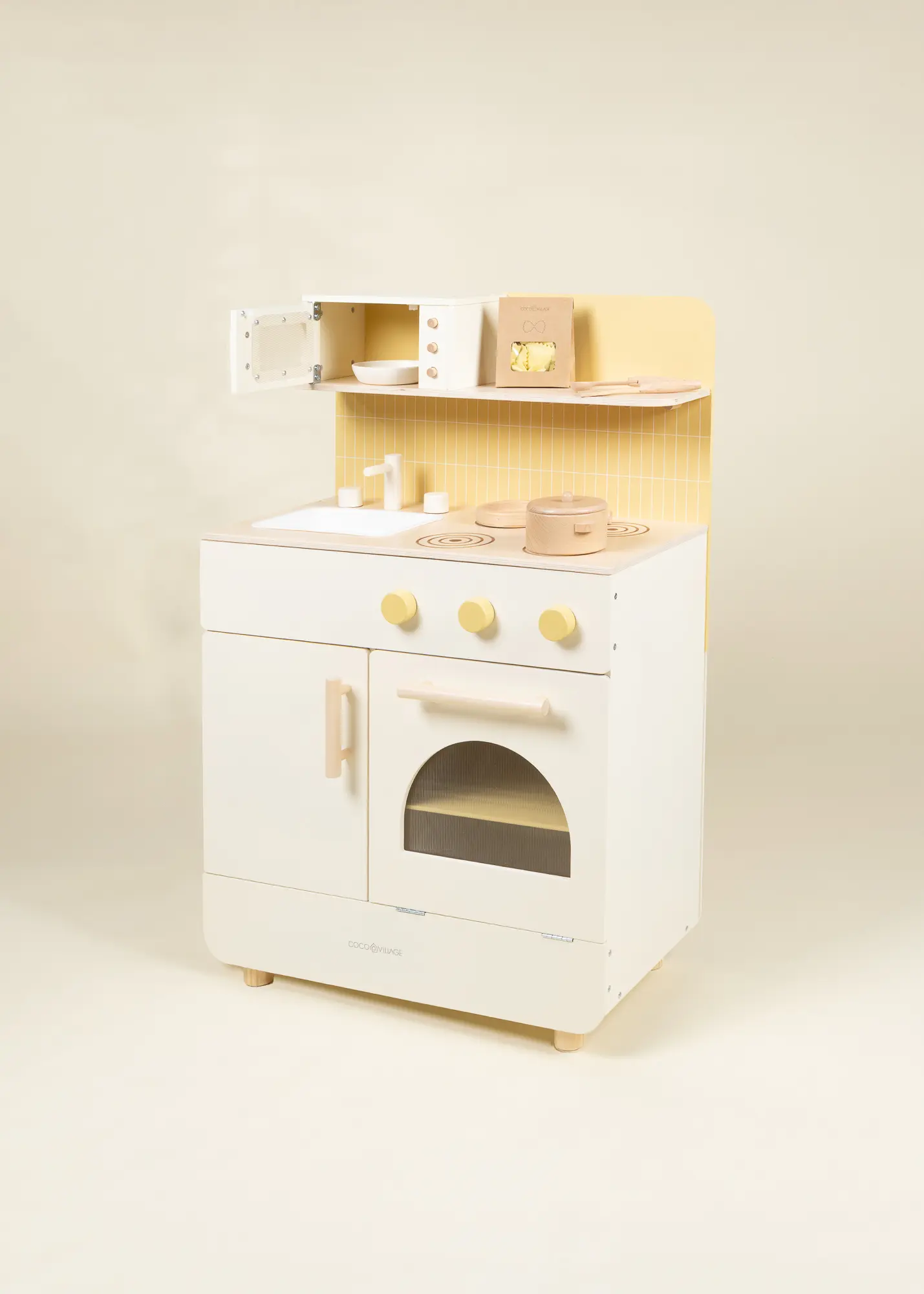 Coco Village Wooden Play Kitchen – Maison Collection - Image 9