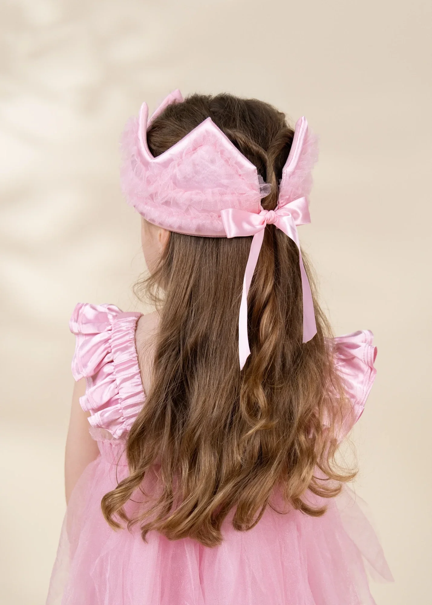 Coco Village Role Play Dress-Up Pink Ruffle Crown - Image 2