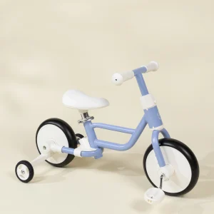 Coco Village 4-in-1 Tricycle with Push Handle & Training Wheels - Ocean