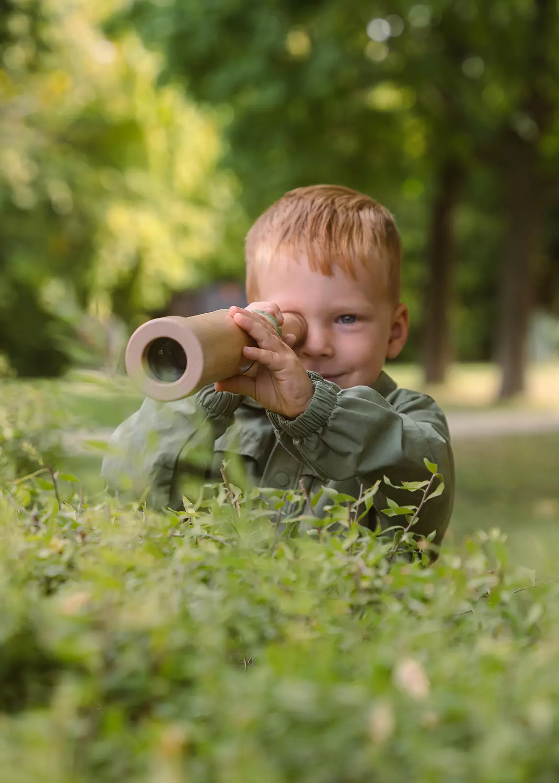 Coco Village Wooden Handheld Telescope – 20x Zoom - Image 2