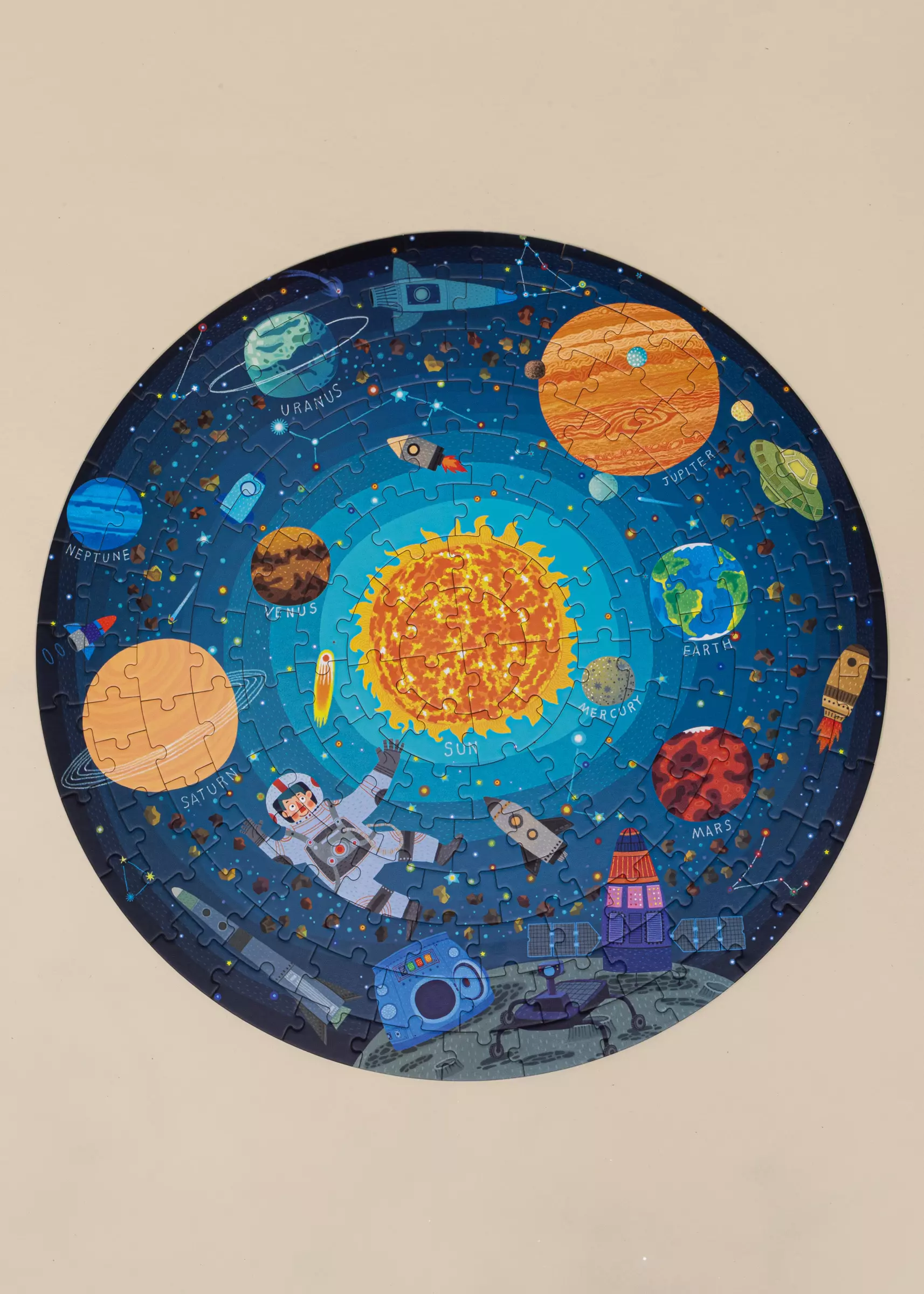 Coco Village Round Puzzle - Galaxy Exploration - 150pcs - Image 2