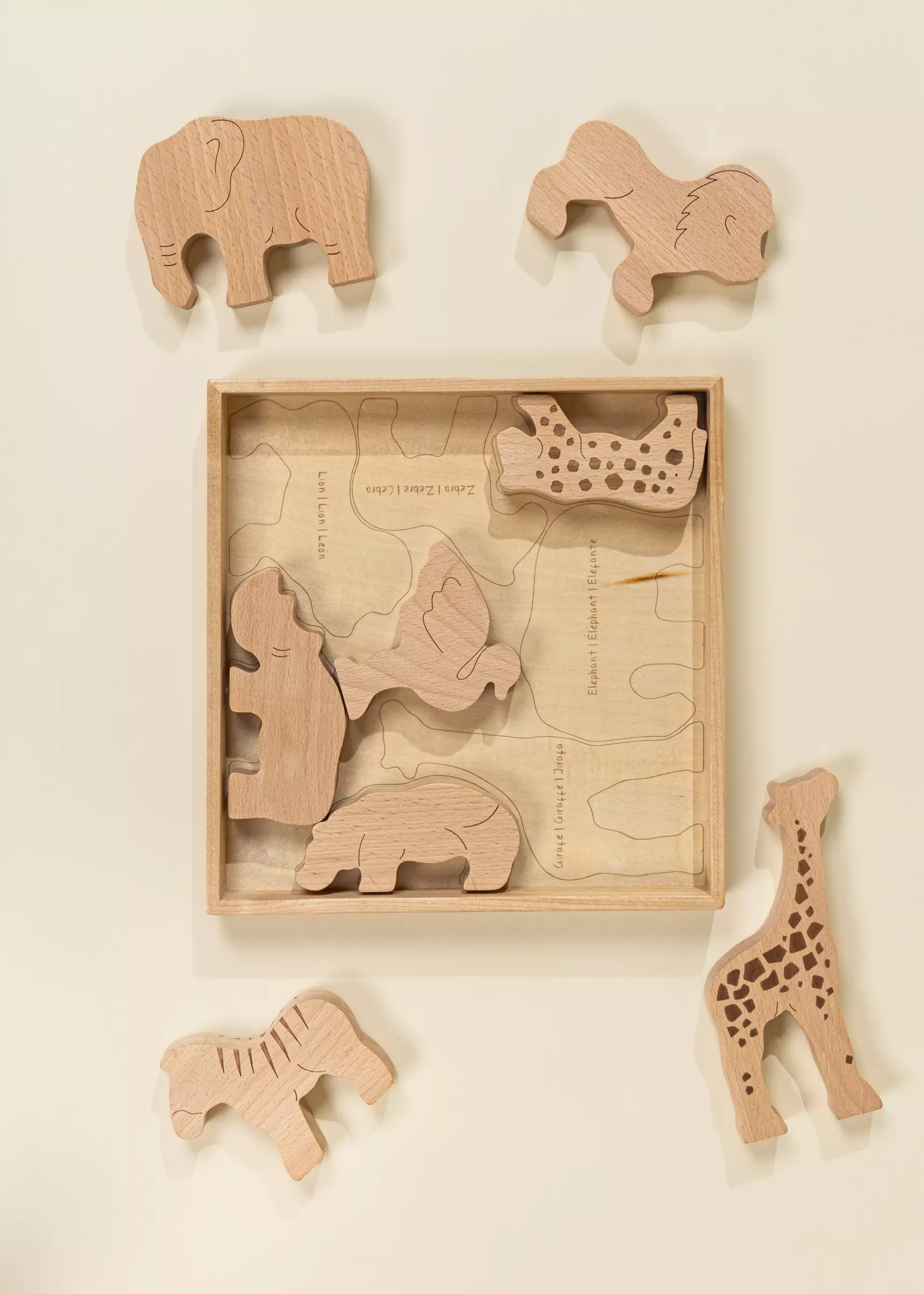 Coco Village Wooden Balance Puzzle - Safari - 8 pieces - Image 6