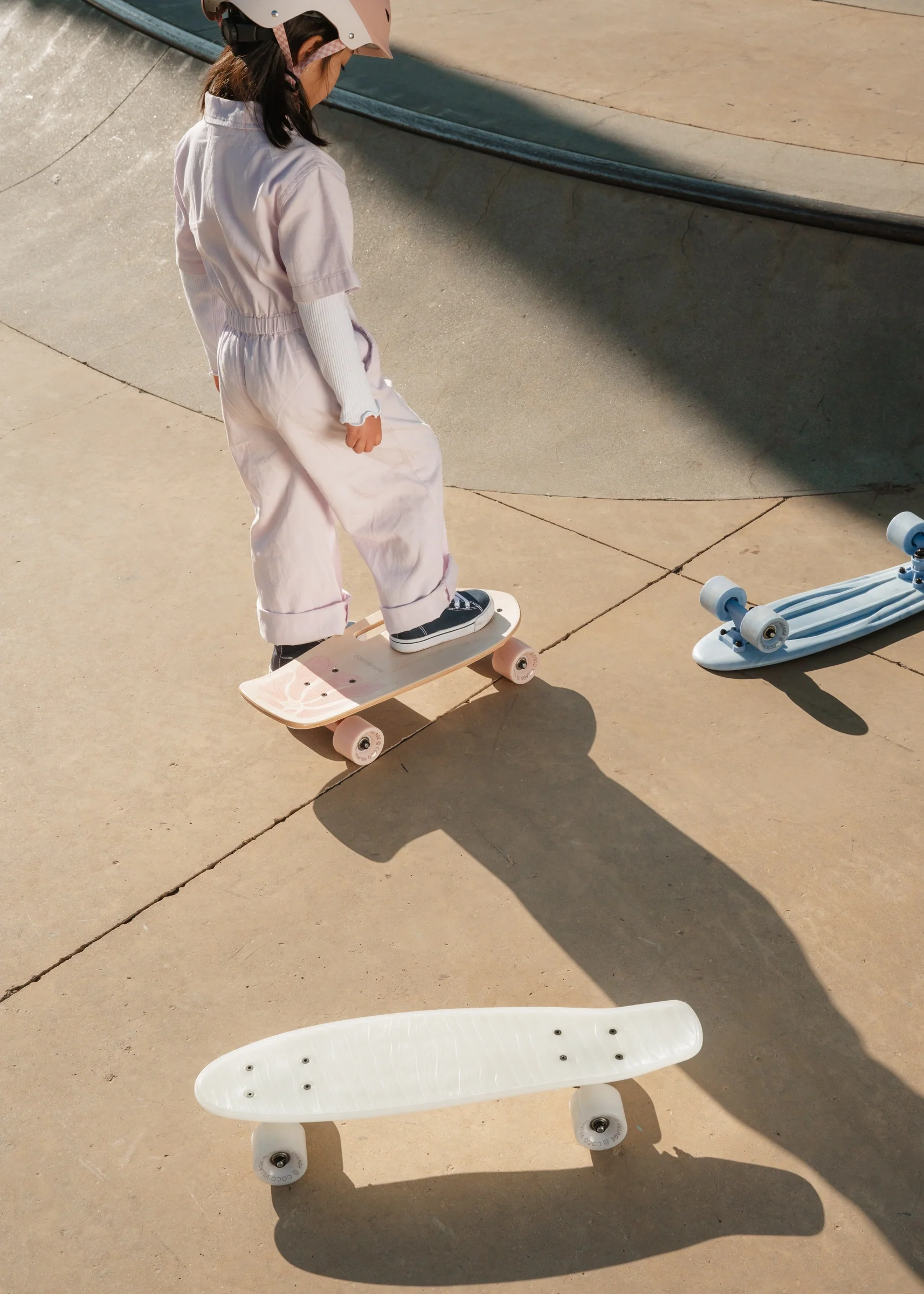 Coco Village Kids’ Wooden Skateboard with Handle – Bloom - Image 8