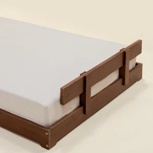 Coco Village Wooden Bed Frame Rail - Walnut