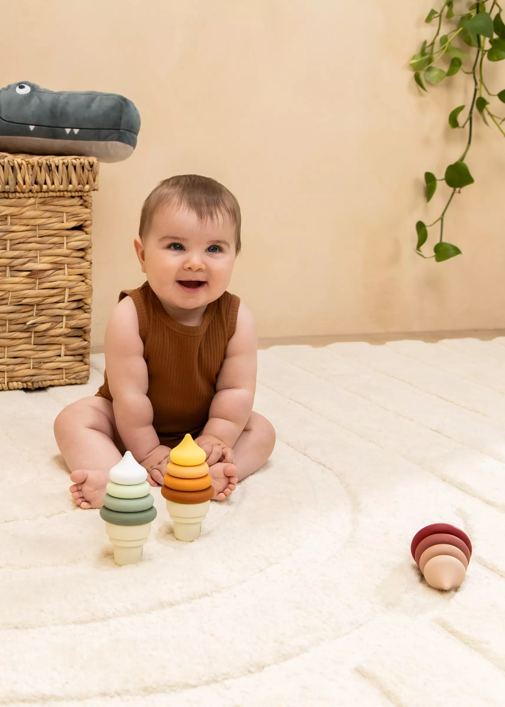 Coco Village 3 Sets of Silicone Stackable Ice Cream Cones (18 pcs) - Image 4